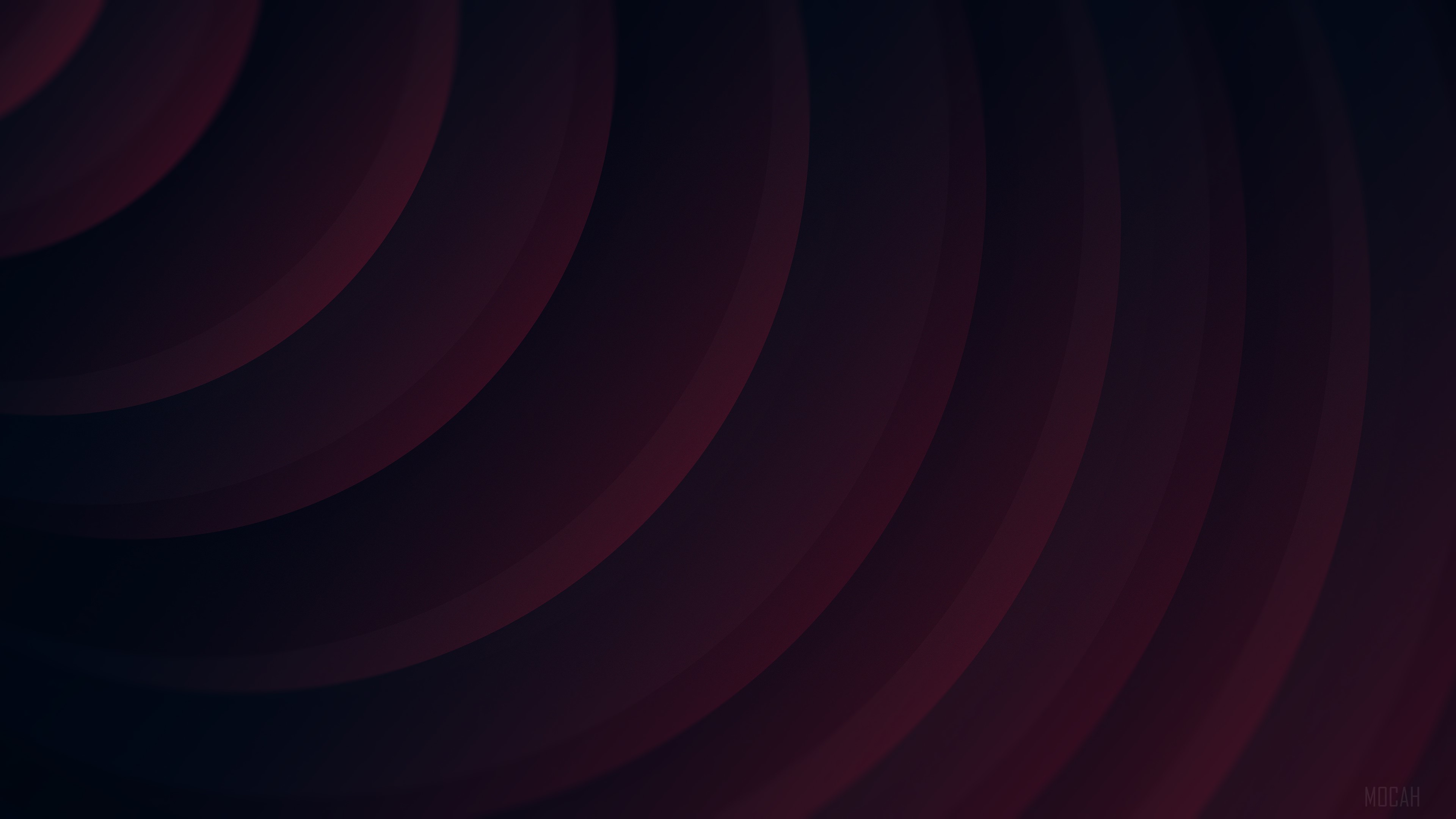 Abstract layered dark red concentric circles 4K HD Wallpaper