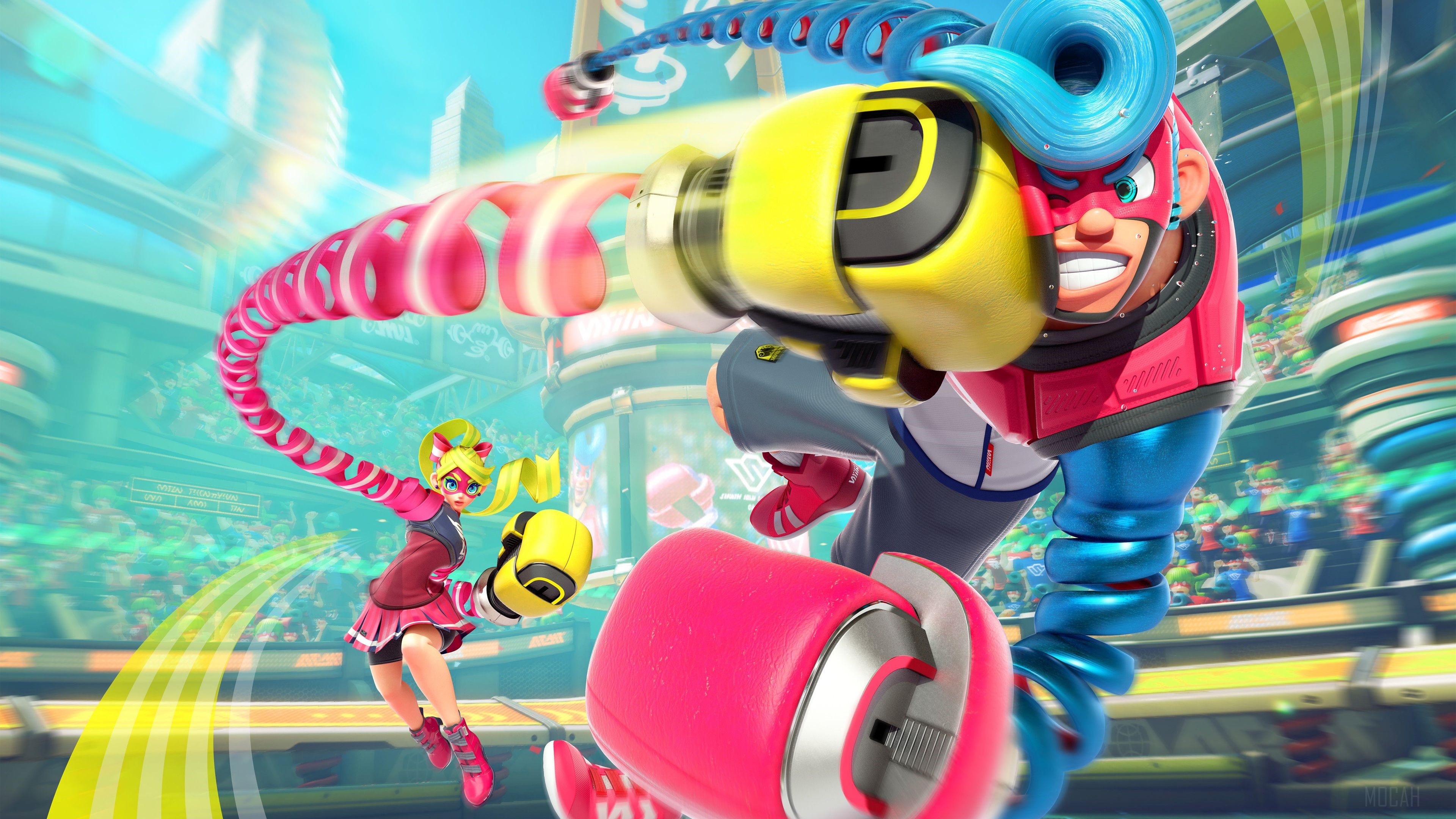 Min Min and Spring Man from Arms 4K HD Wallpaper