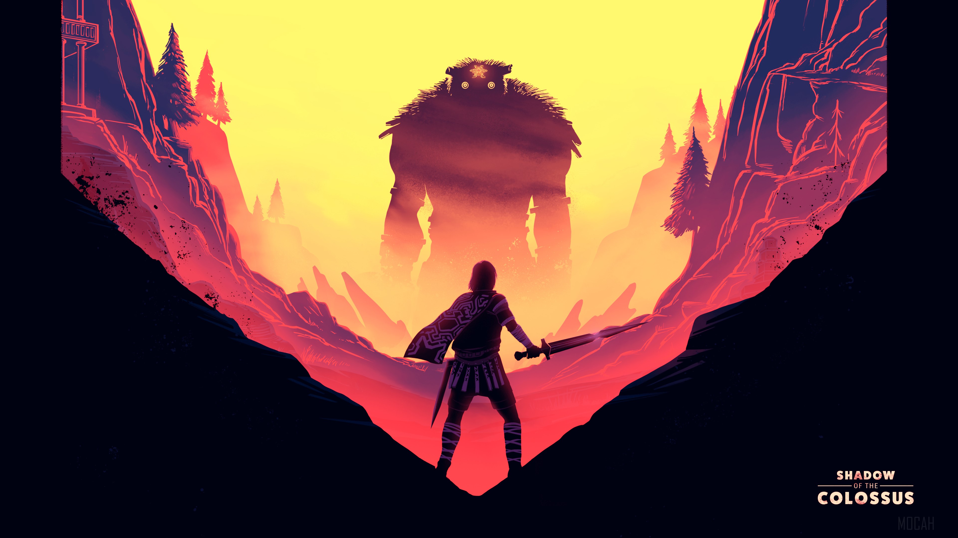 Shadow of the Colossus Epic Battle 4K HD Wallpaper