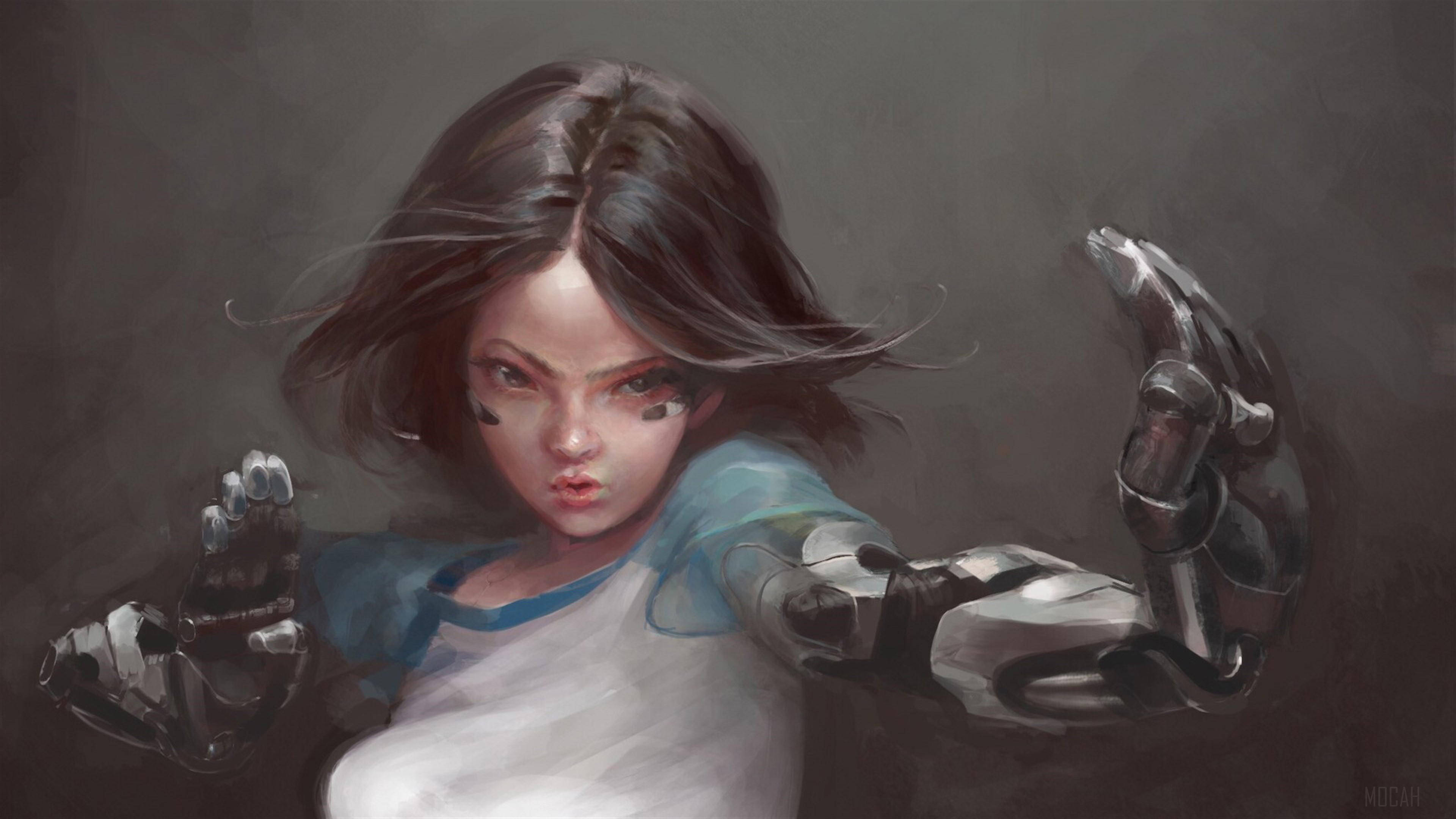 Alita from Alita Battle Angel Art 4K HD Wallpaper