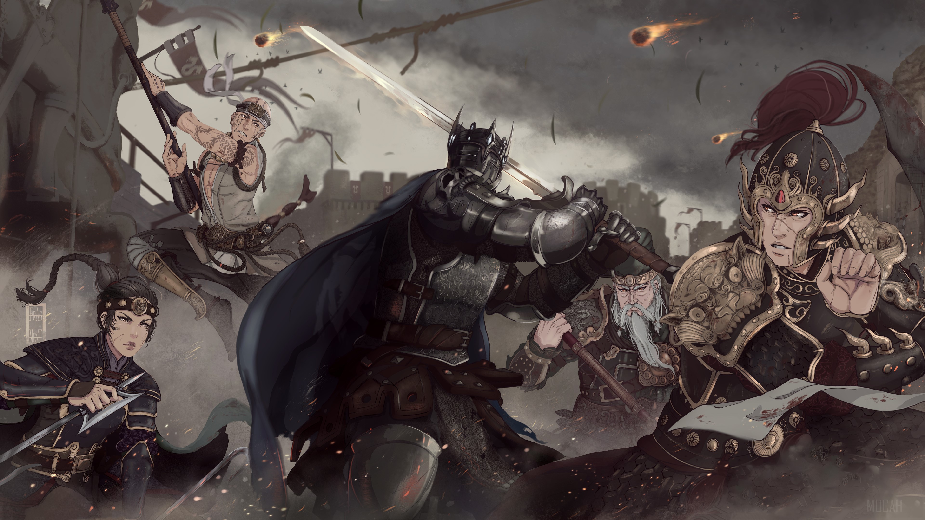 Warriors in battle from For Honor Game 4K HD Wallpaper