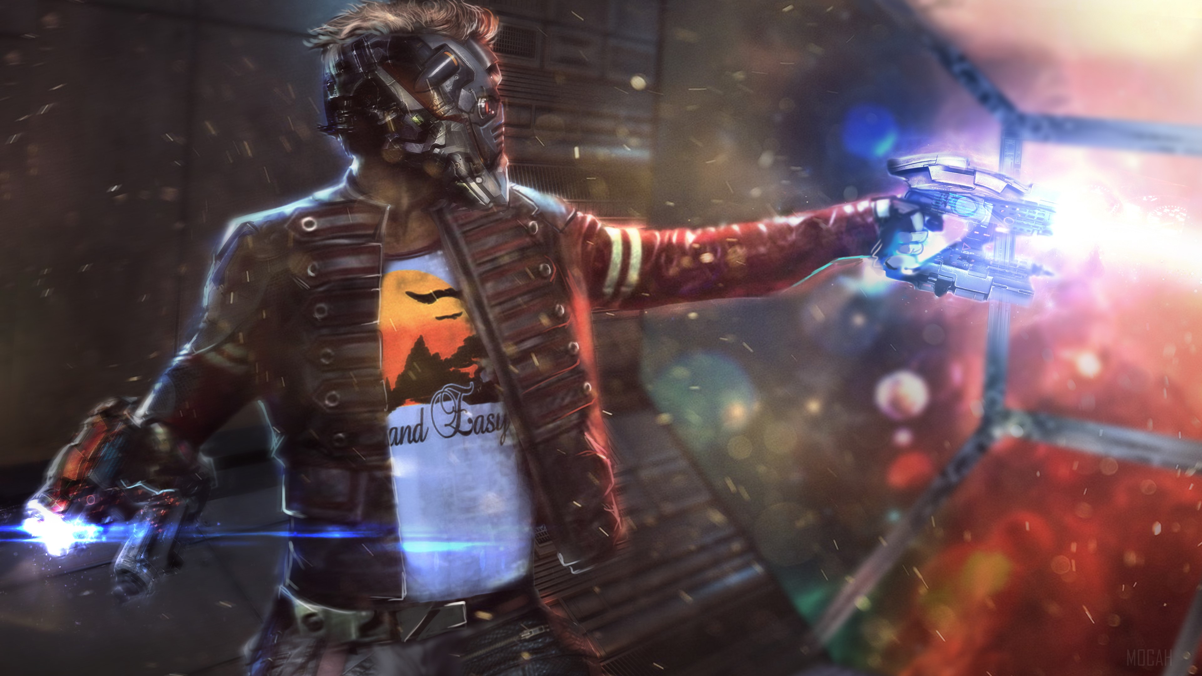 Star Lord from Guardians of the Galaxy 4K Art HD Wallpaper