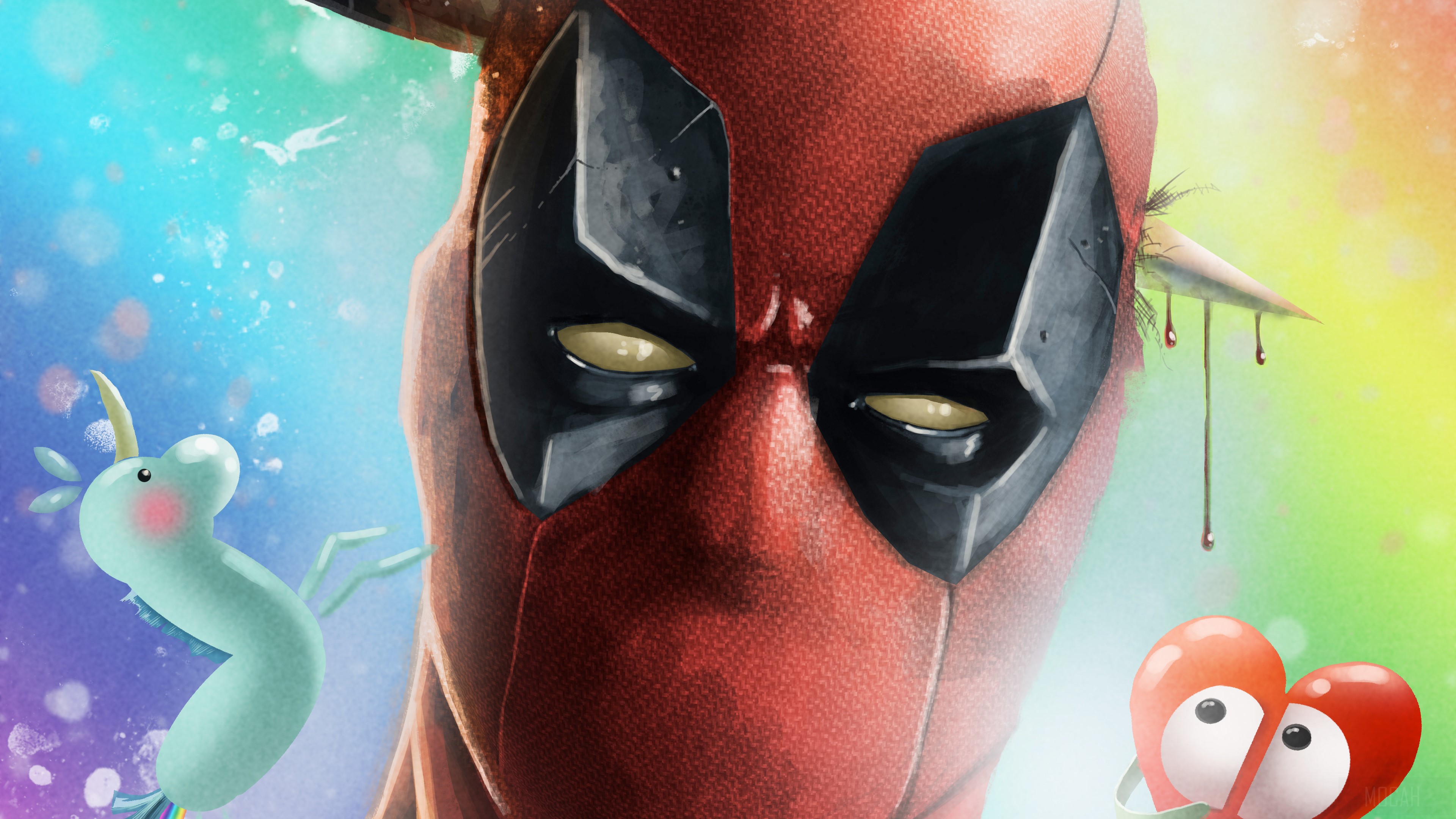 Deadpool Artwork 4K HD Wallpaper