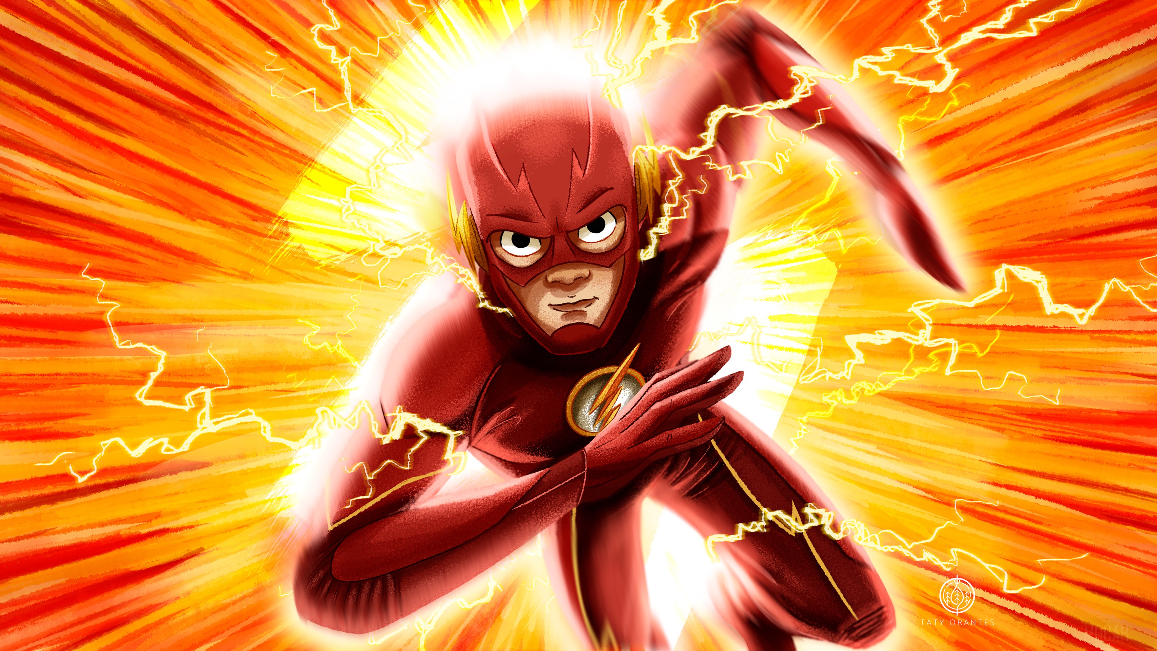 The Flash Illustration HD Wallpaper