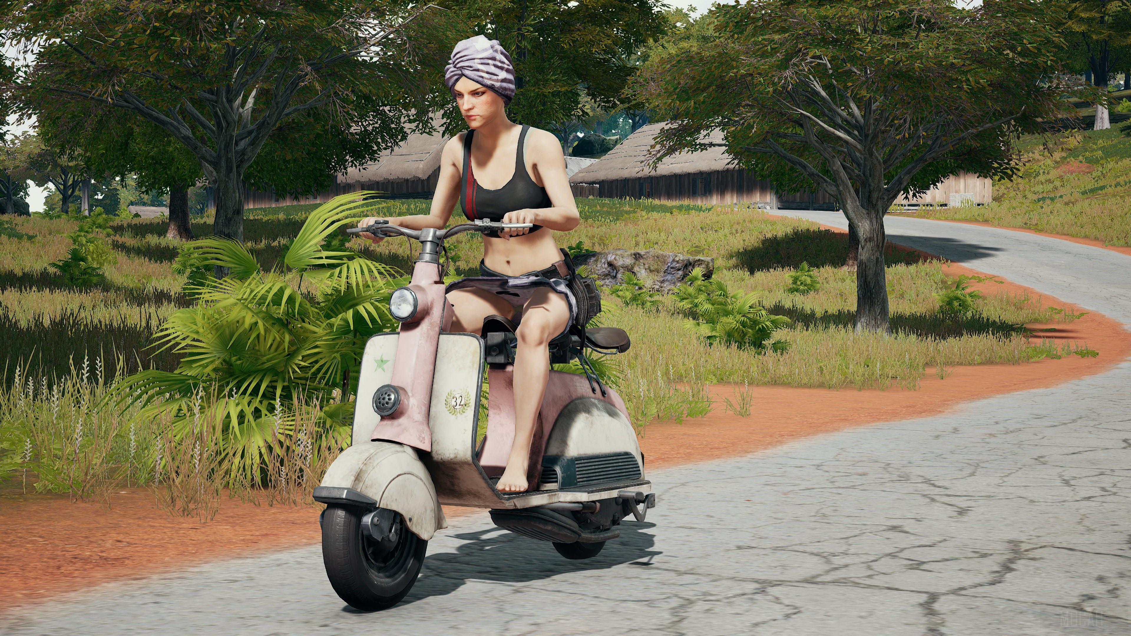 PlayerUnknown's Battlegrounds 4K Scooter HD Wallpaper