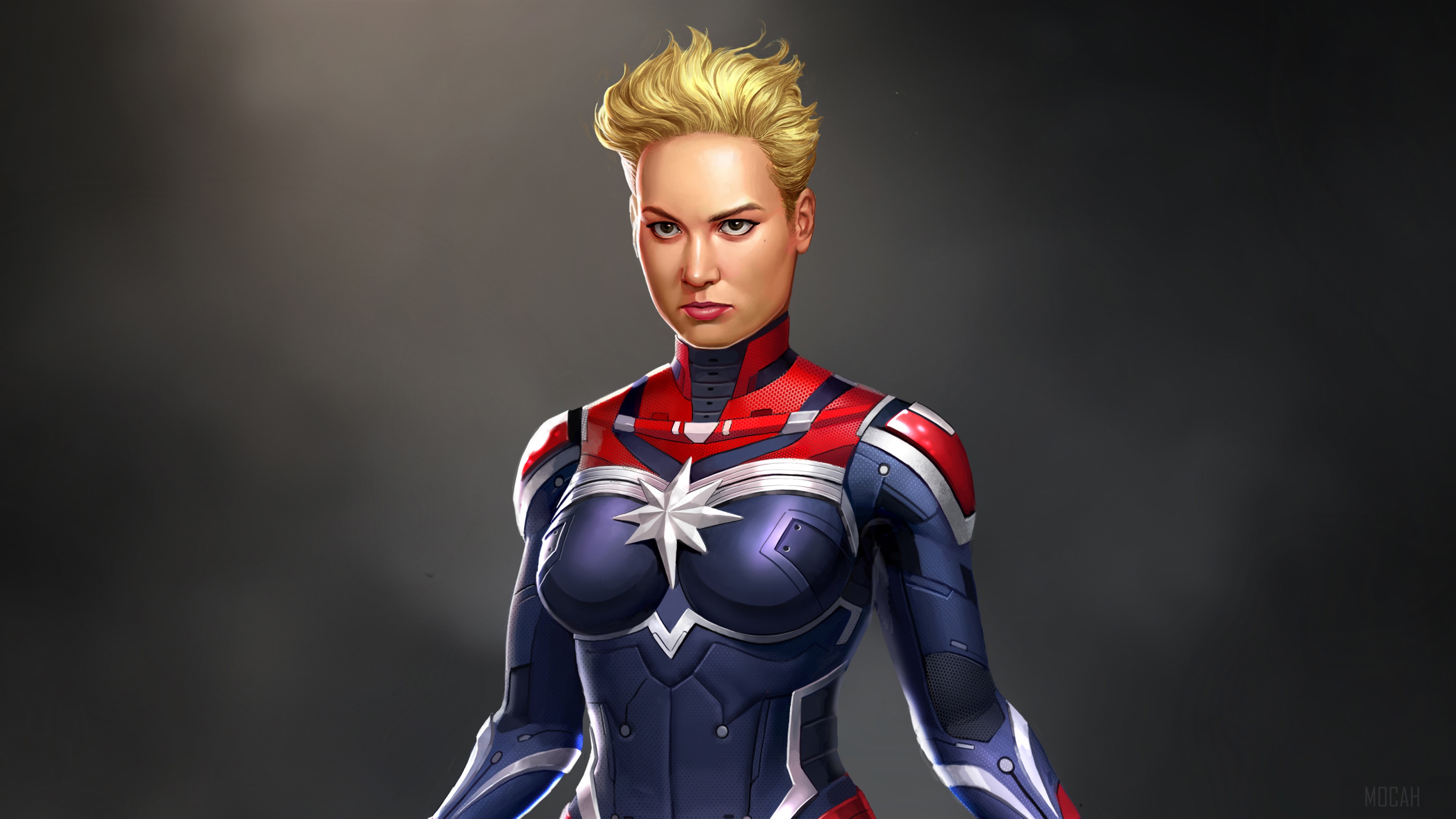 Captain Marvel Digital Art HD Wallpaper