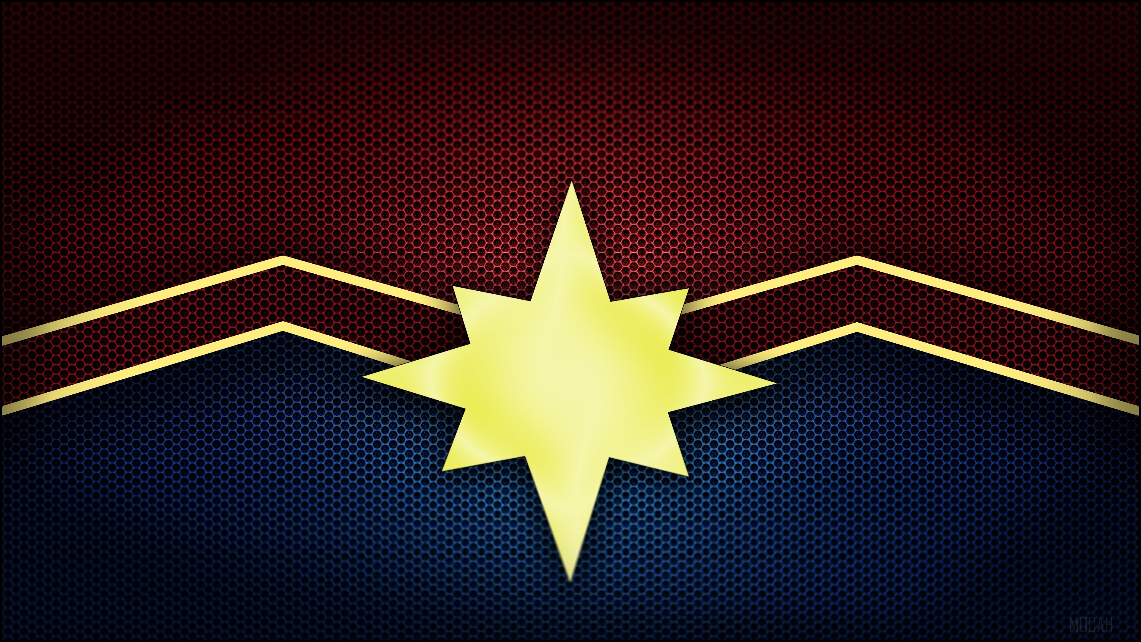 Captain Marvel Logo 4K HD Wallpaper