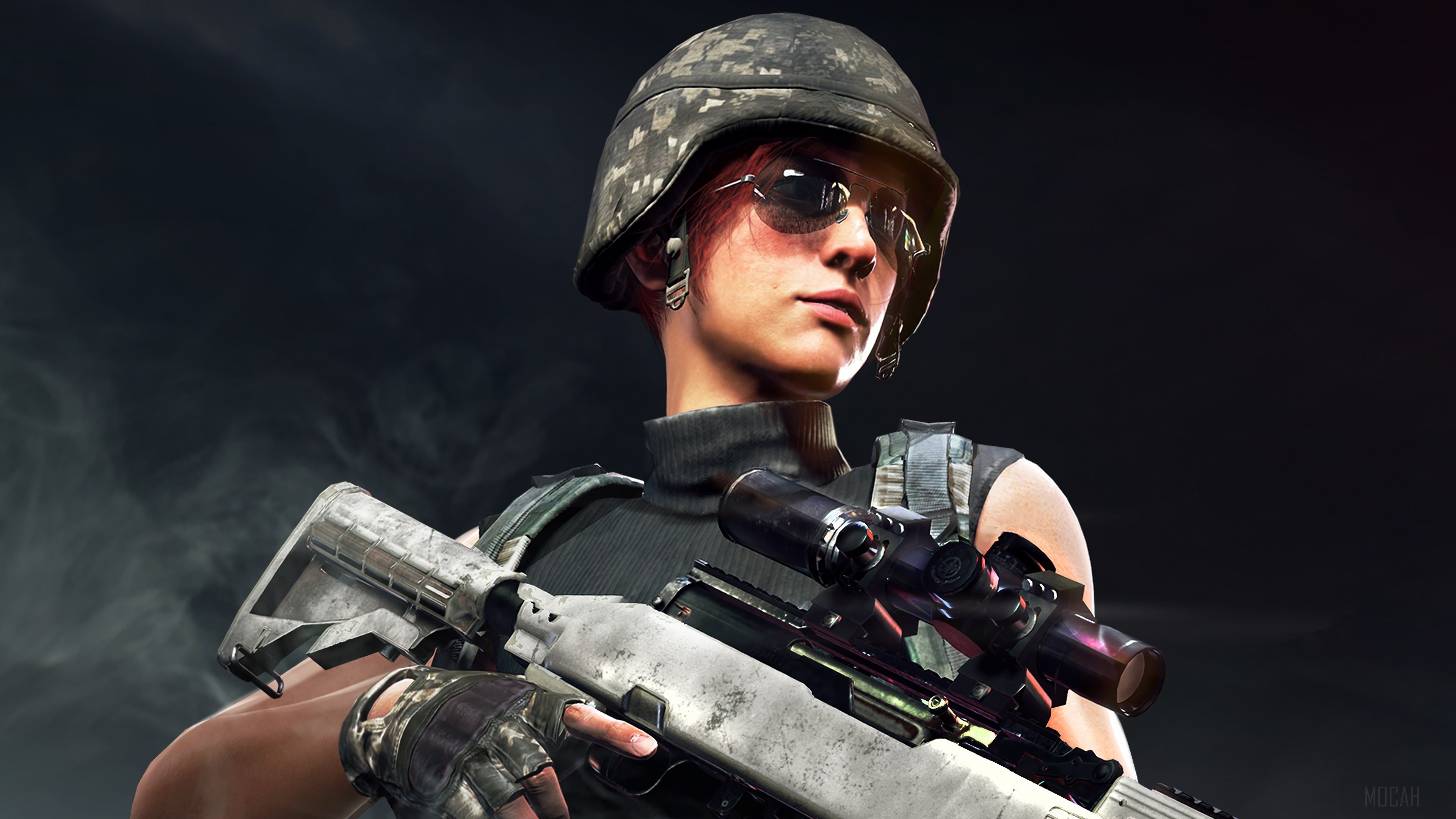 Girl with sniper rifle from PUBG 4K HD Wallpaper