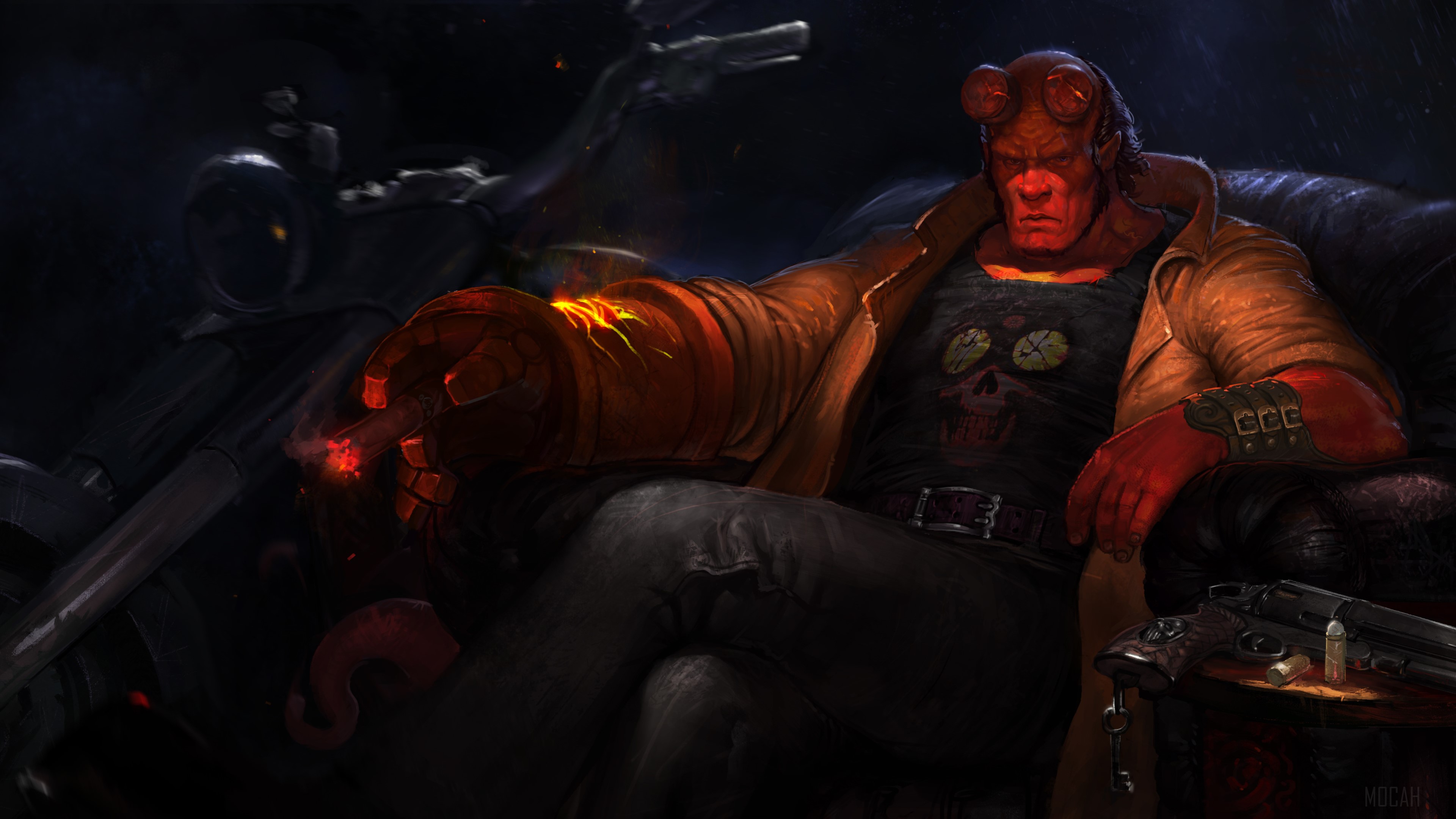 Hellboy Art HD Wallpaper