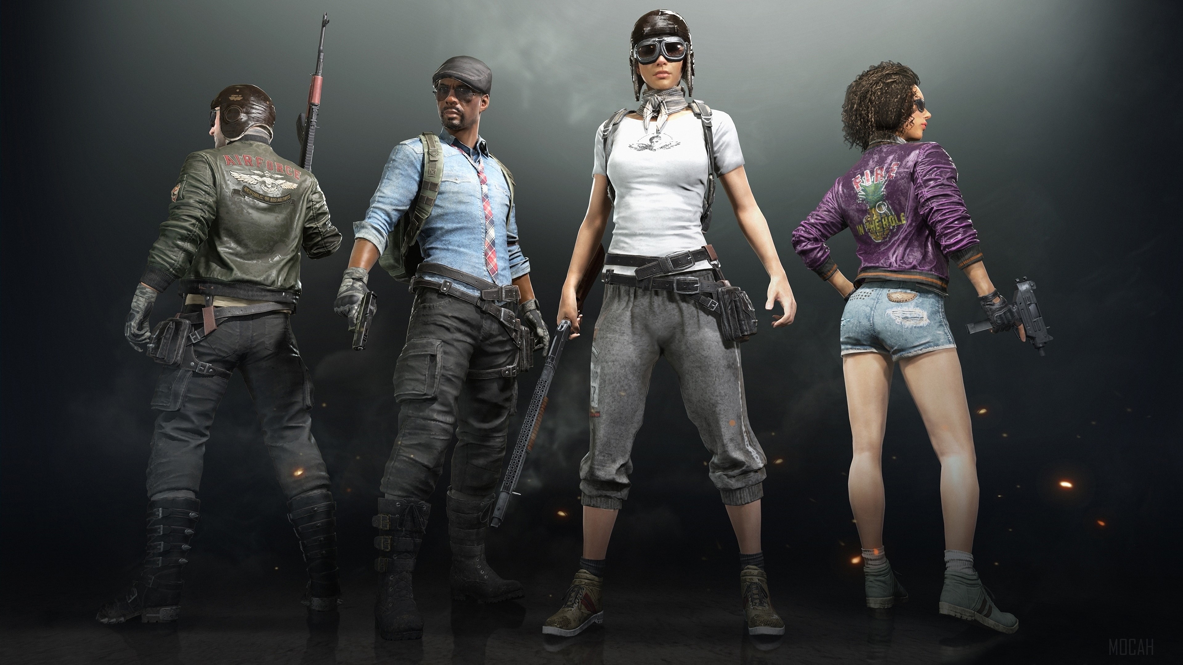PlayerUnknowns Battlegrounds Aviator Crate characters 4K HD Wallpaper