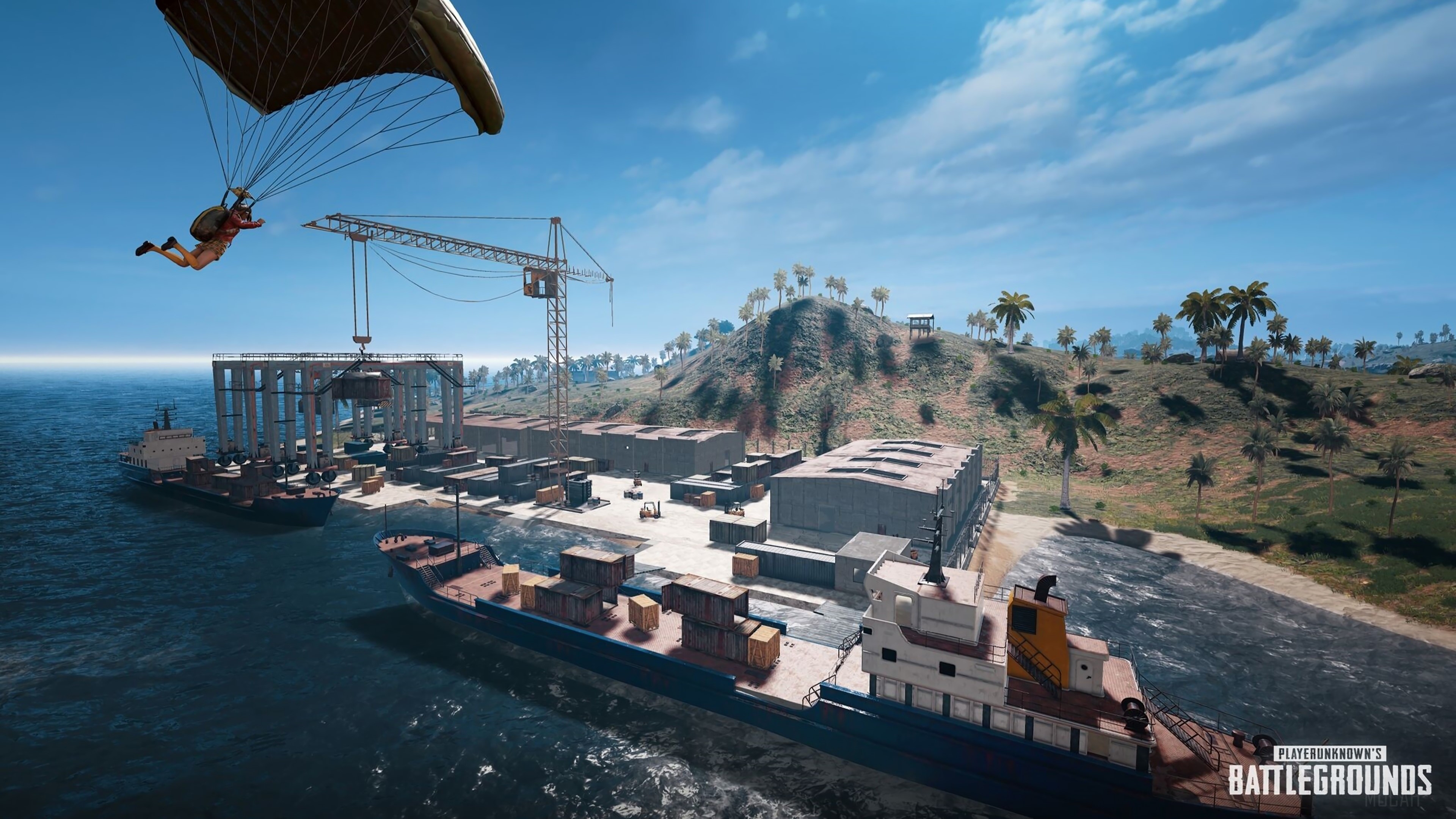 PlayerUnknown's Battlegrounds 4K parachute jump HD Wallpaper