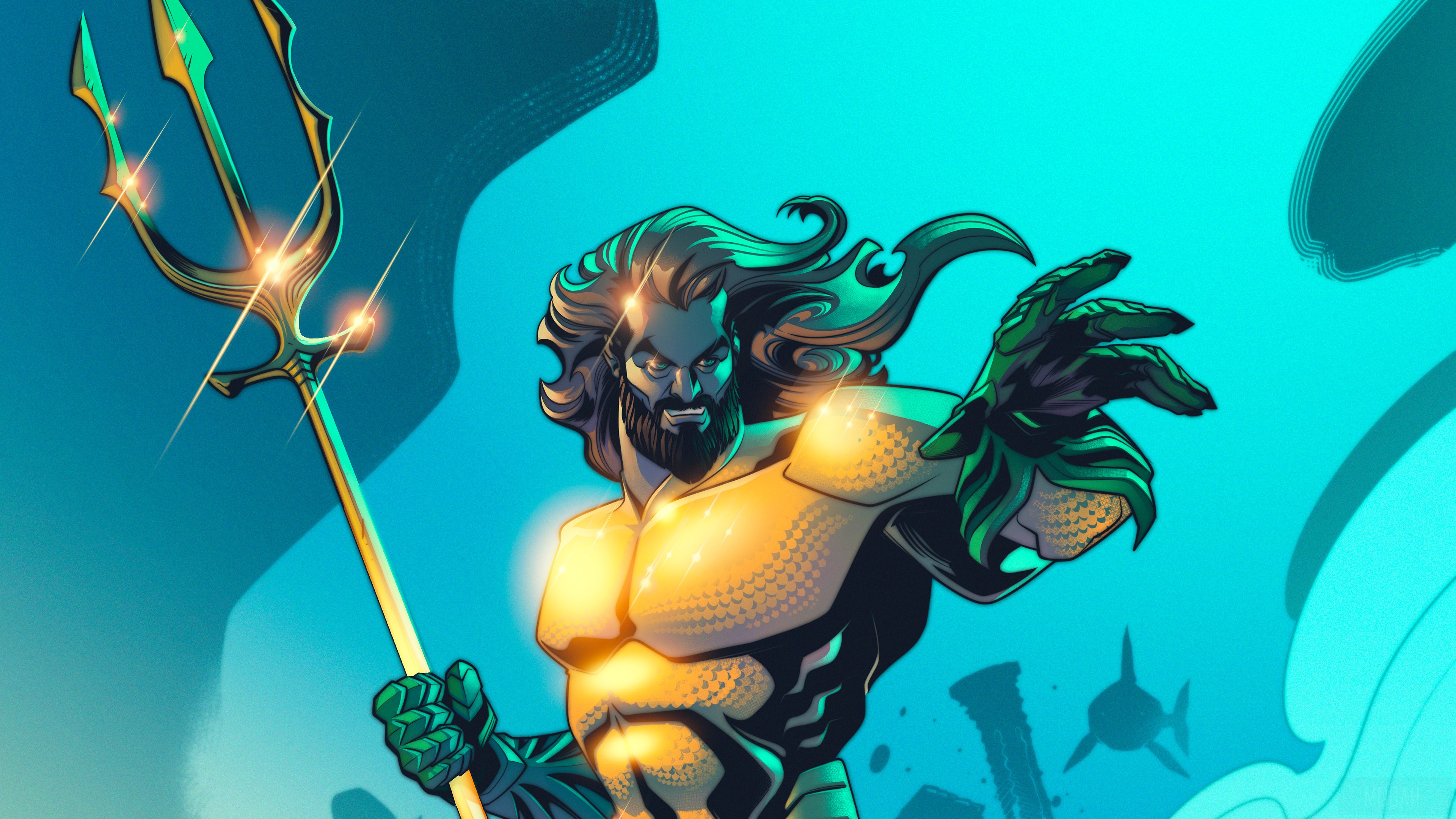 Aquaman from Aquaman Movie Art 4K HD Wallpaper