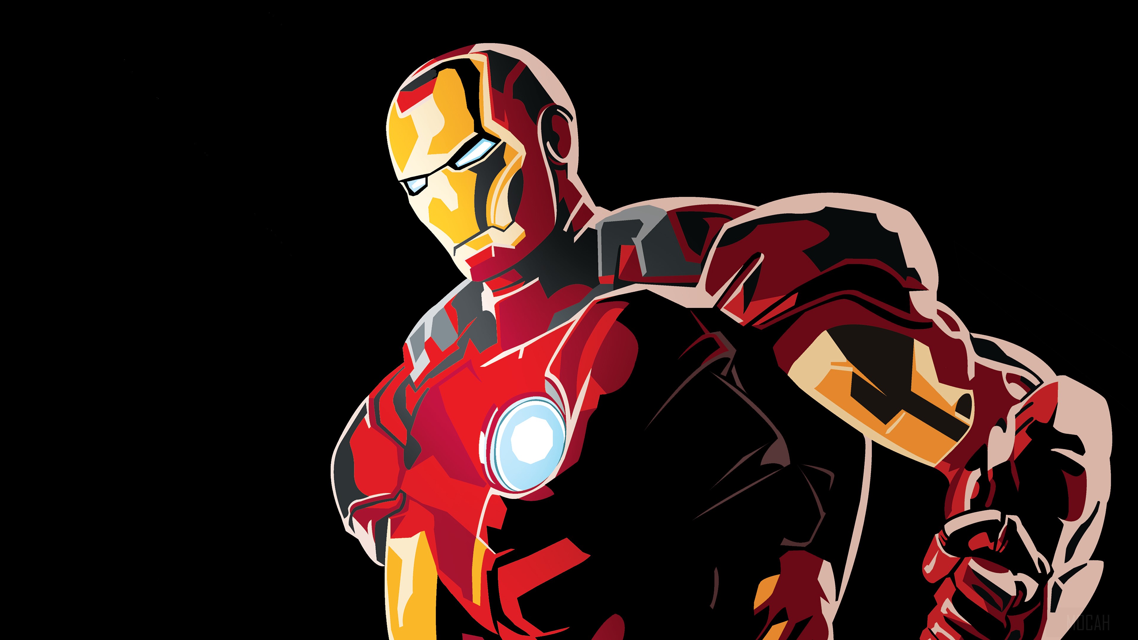 Iron Man Graphic Design 4K HD Wallpaper