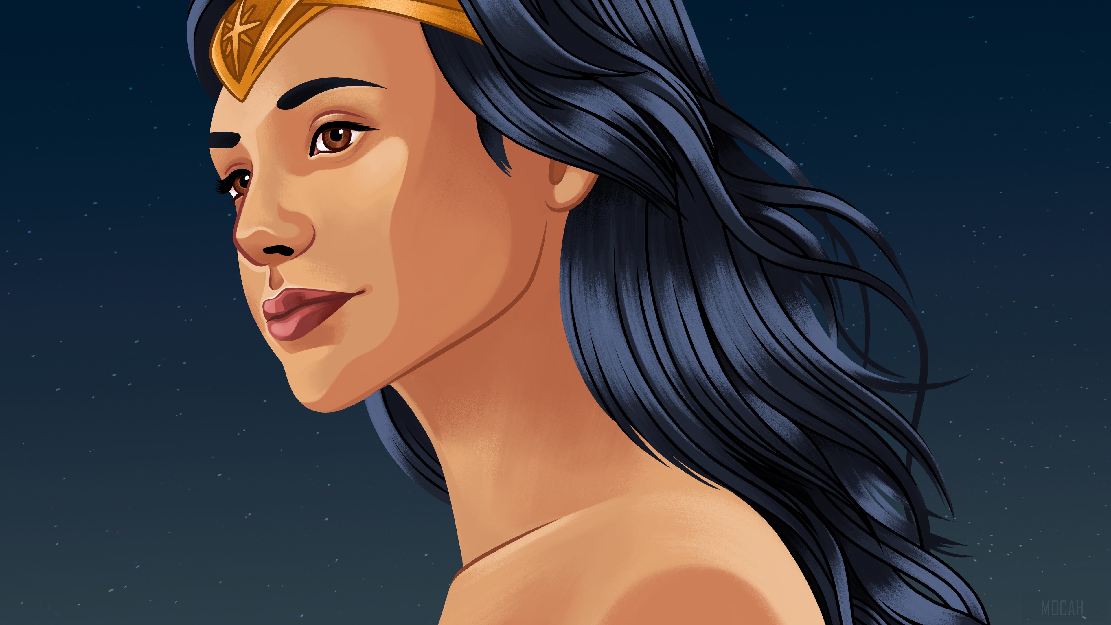 Wonder Woman 4K Illustration HD Wallpaper