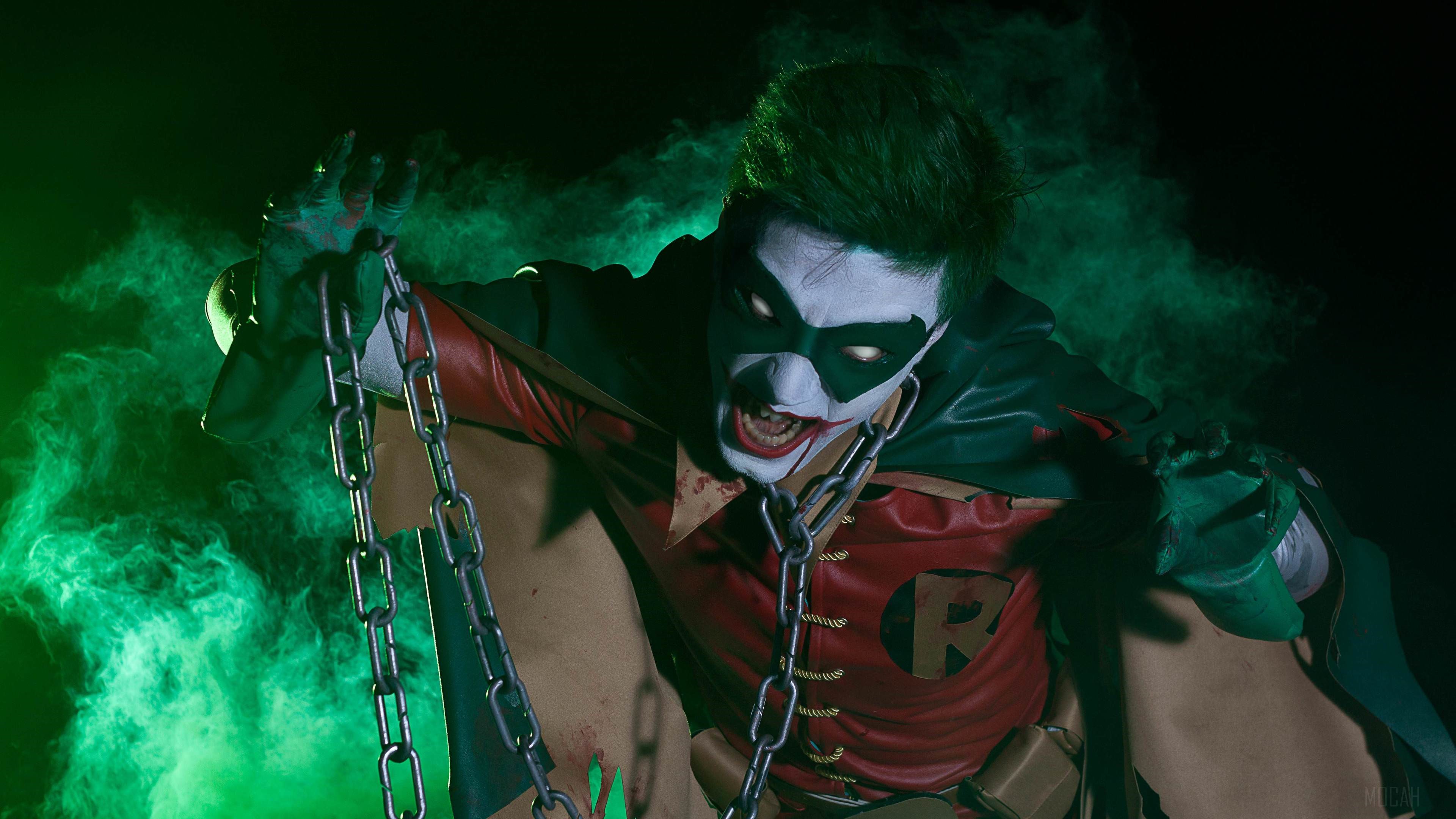 Robin As Joker Cosplay HD Wallpaper
