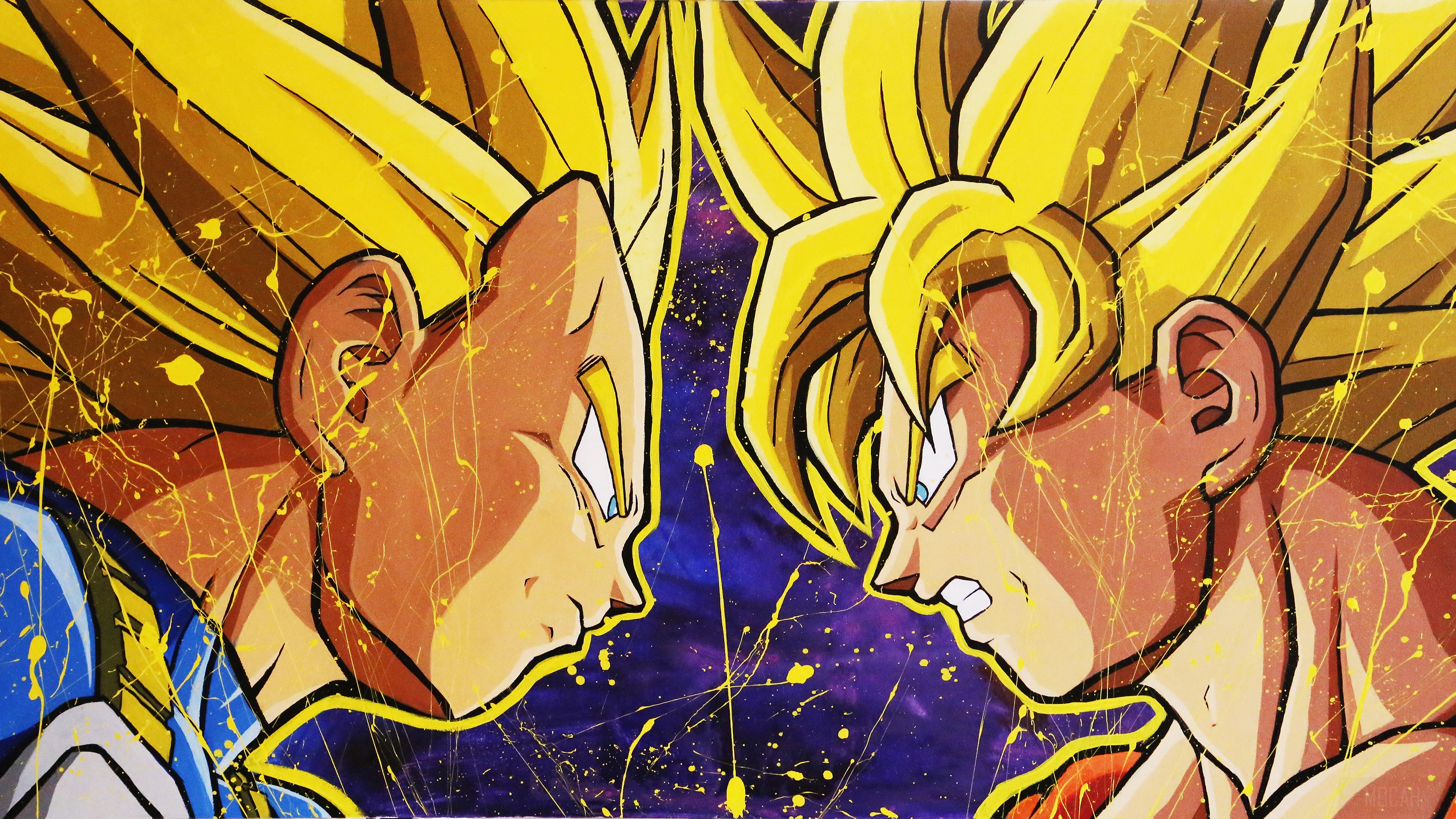 Goku and Vegeta from Dragon Ball 4K HD Wallpaper