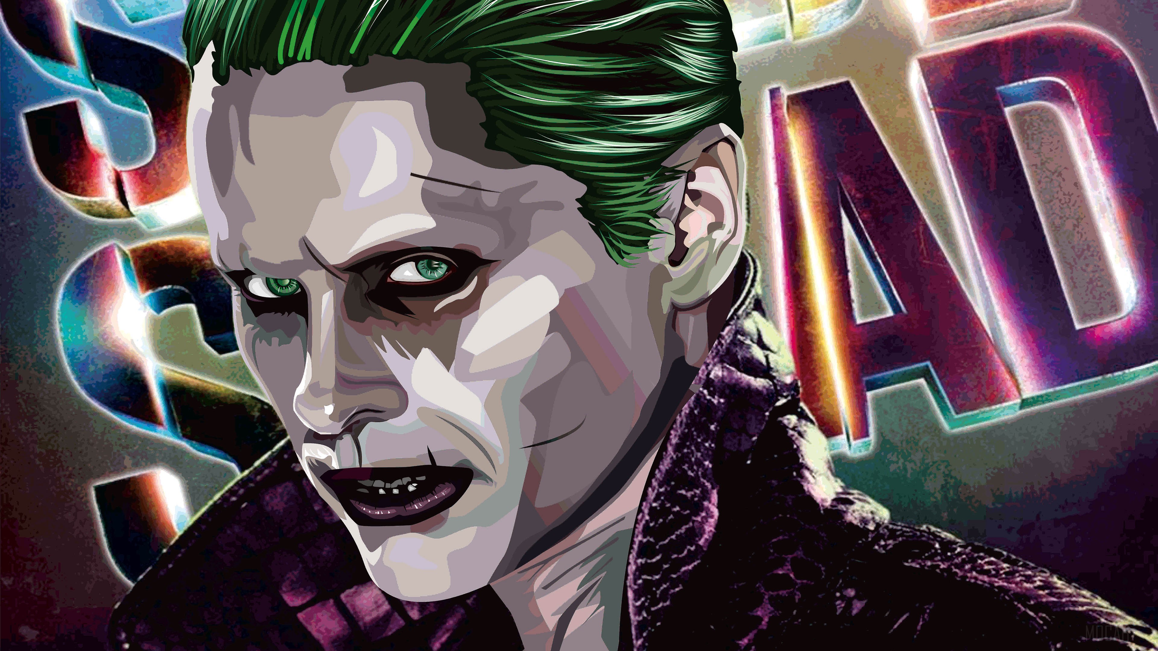 Joker from Suicide Squad New Artwork 4K HD Wallpaper