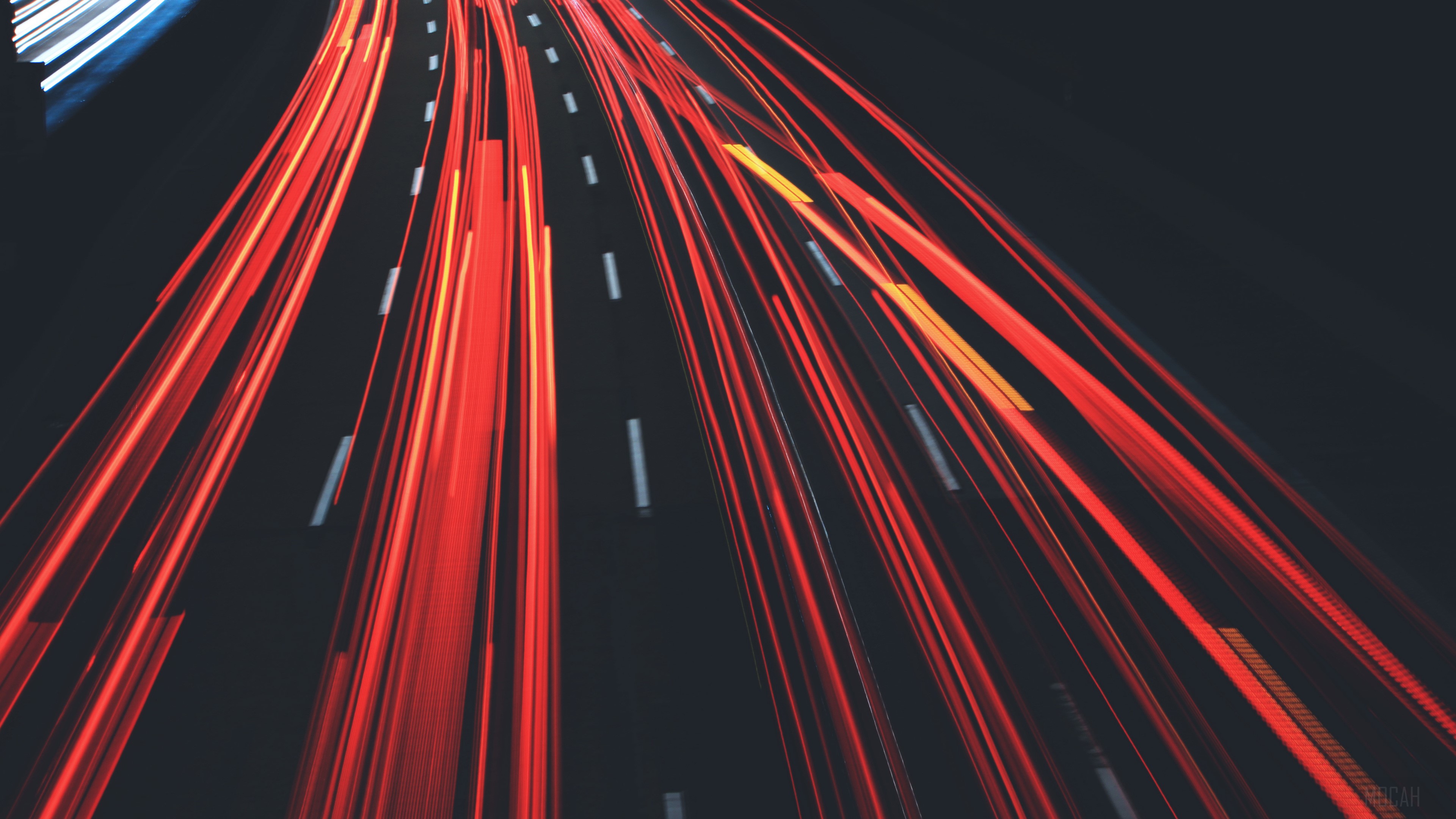 Long Exposure Abstract Road 4K HD Wallpaper