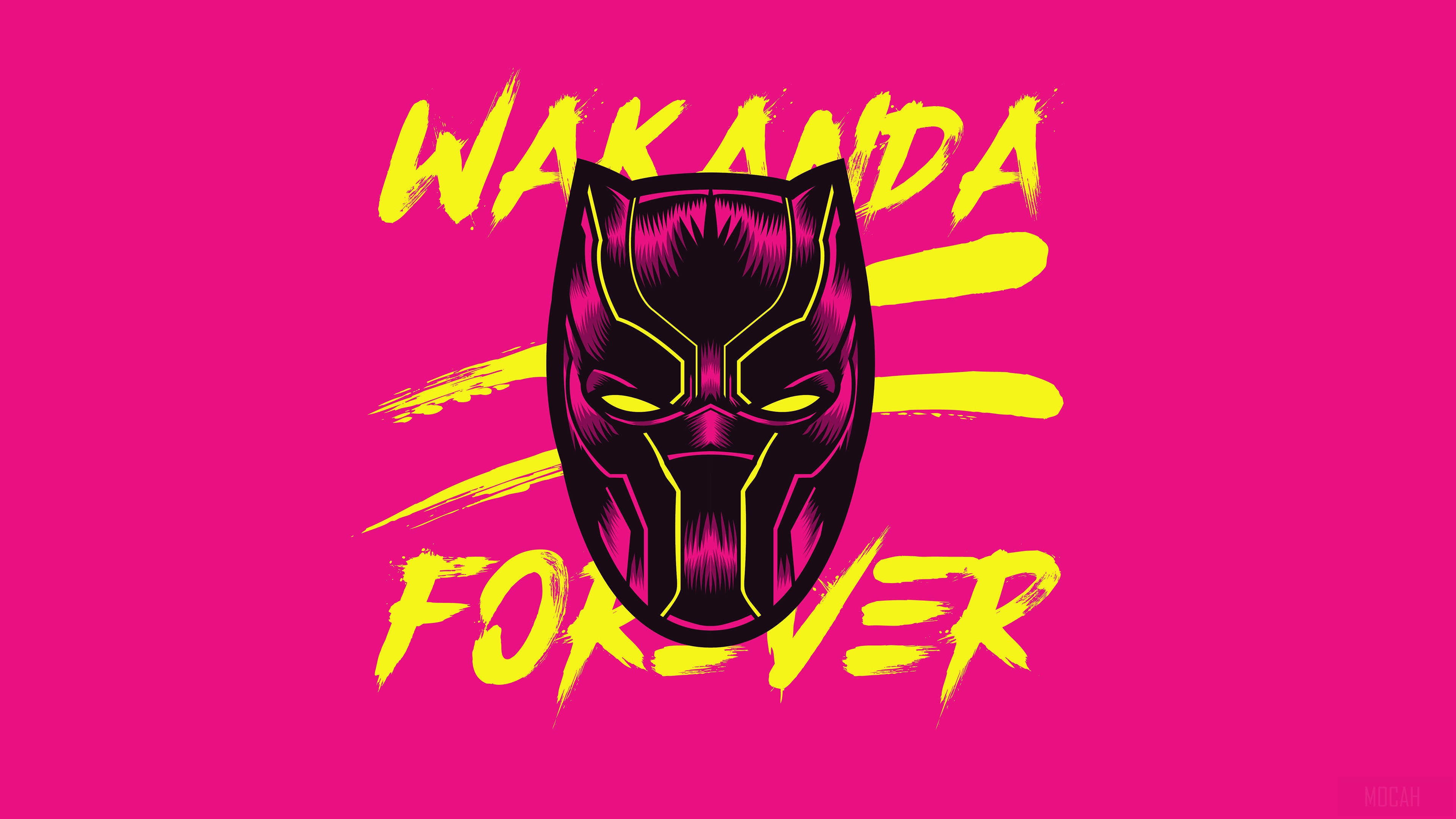 Black Panther Mask Wakanda Forever 4K HD Wallpaper