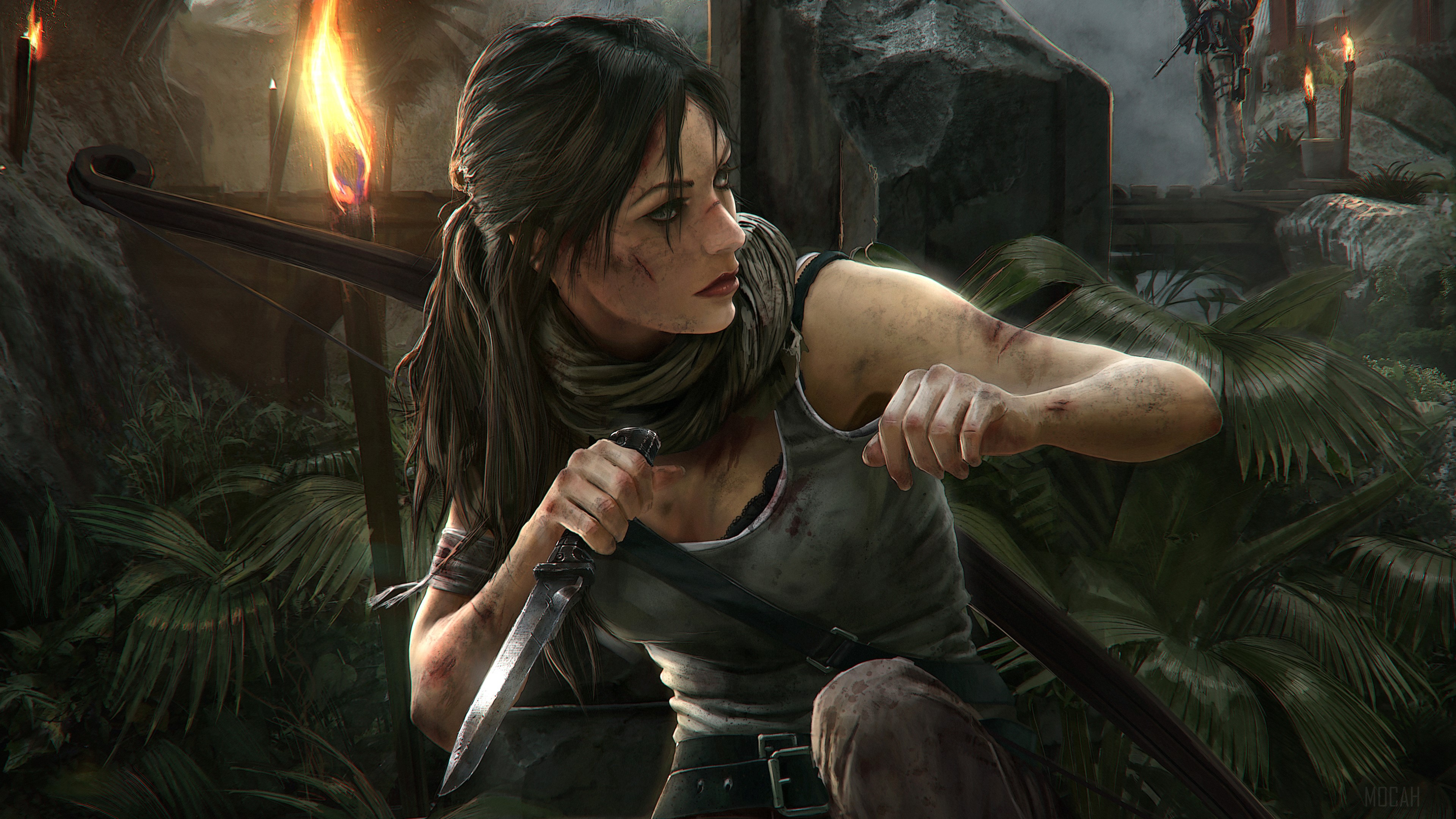 Lara Croft from Tomb Raider 4K HD Wallpaper