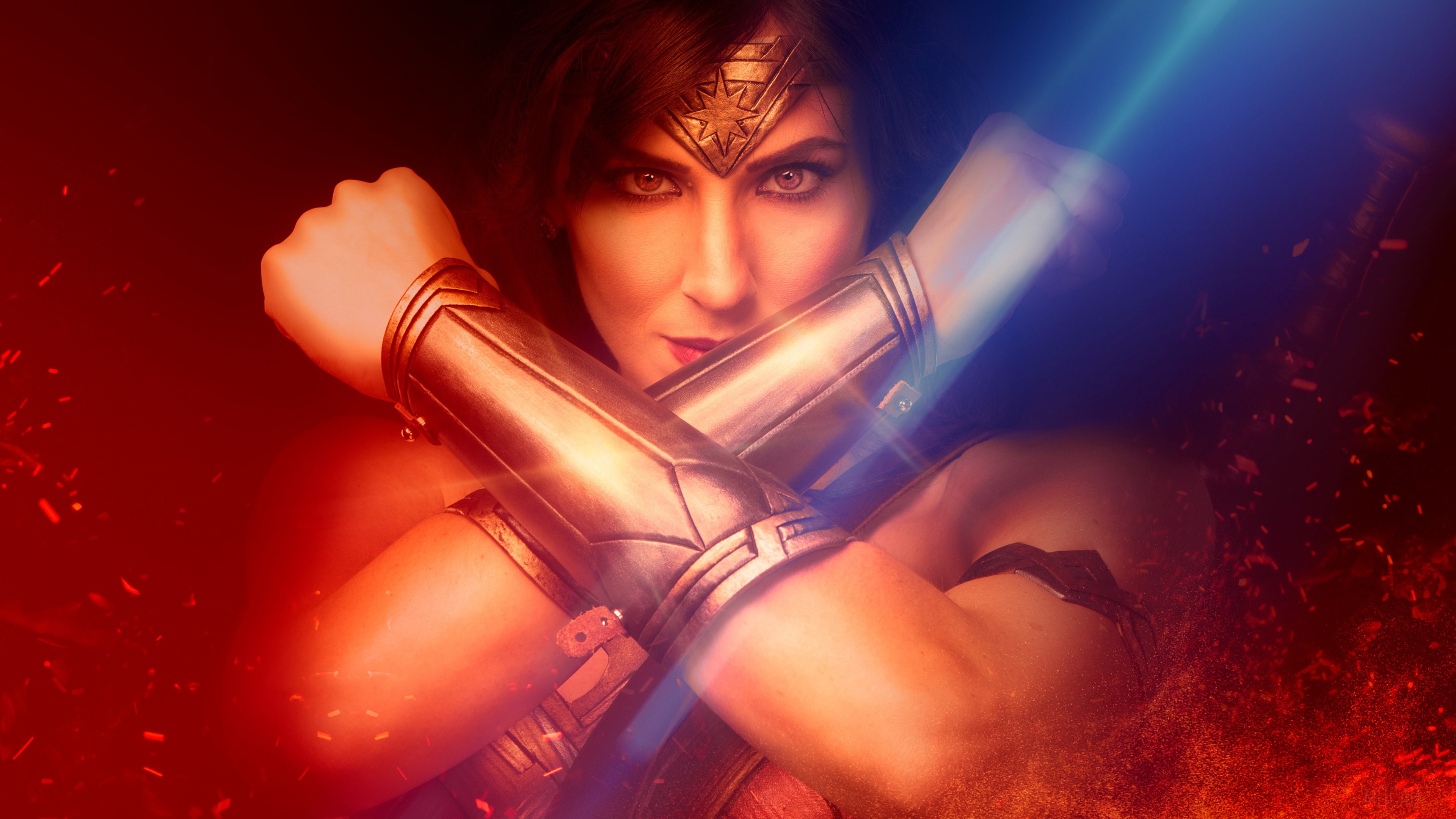 Wonder Woman Cosplay 4K HD Wallpaper