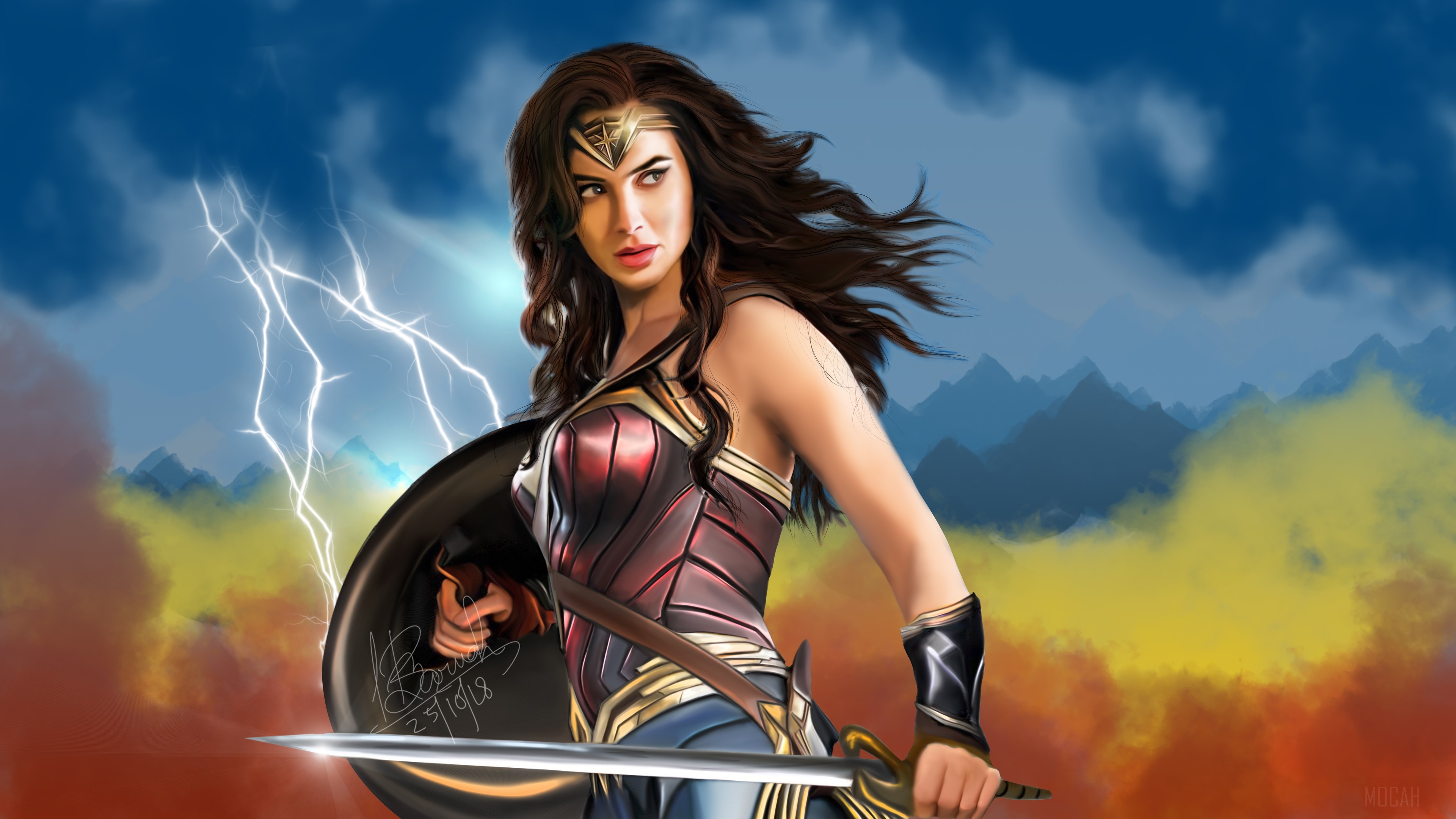 Wonder Woman Fan Art HD Wallpaper