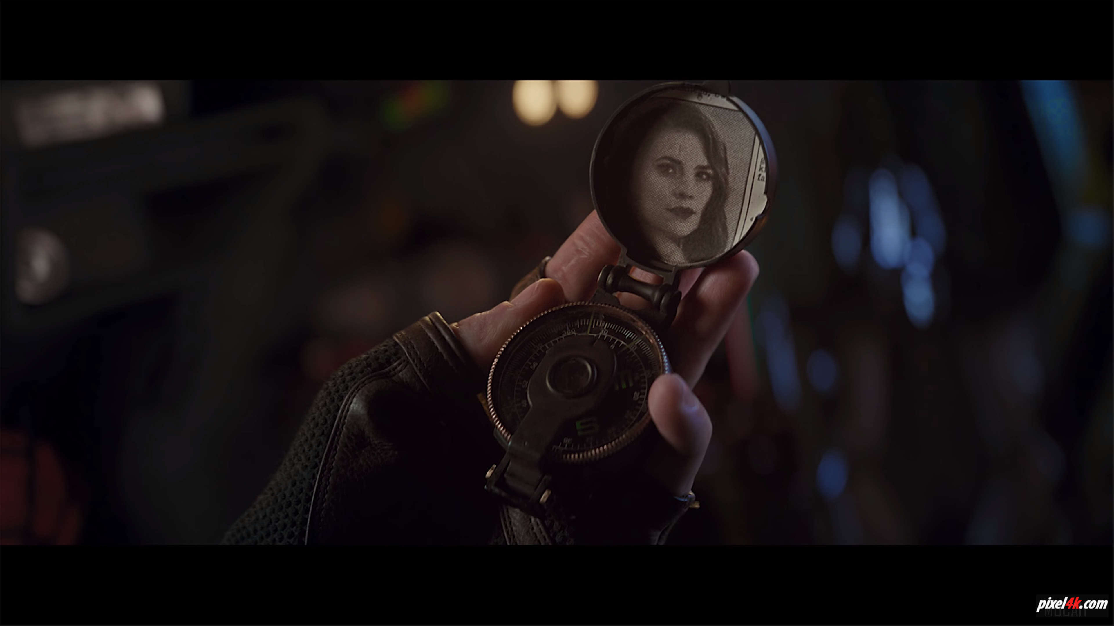 Captain America from Avengers: Endgame holding a compass with Peggy Carter's photo HD Wallpaper