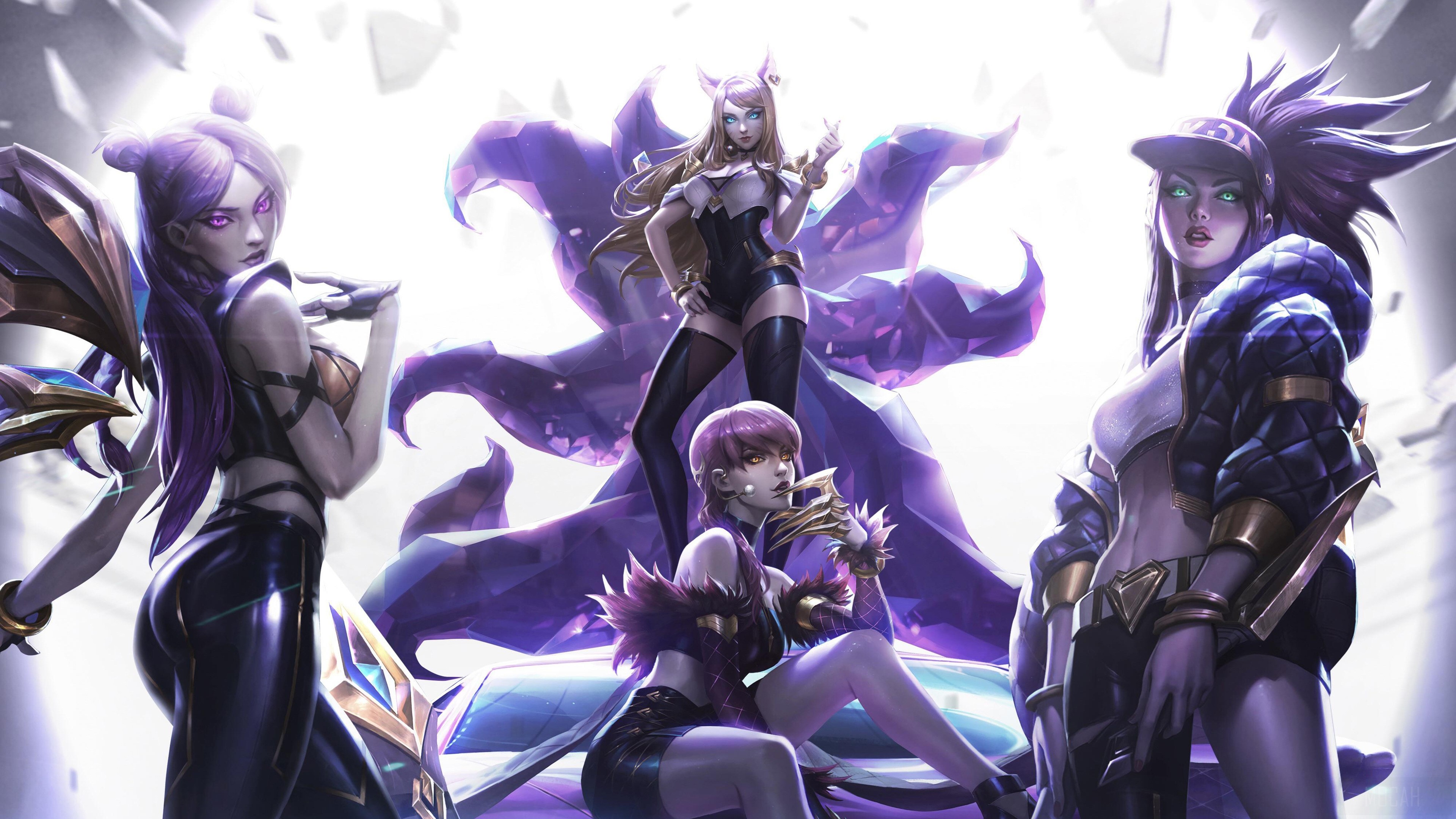 K/DA from League of Legends 4K HD Wallpaper