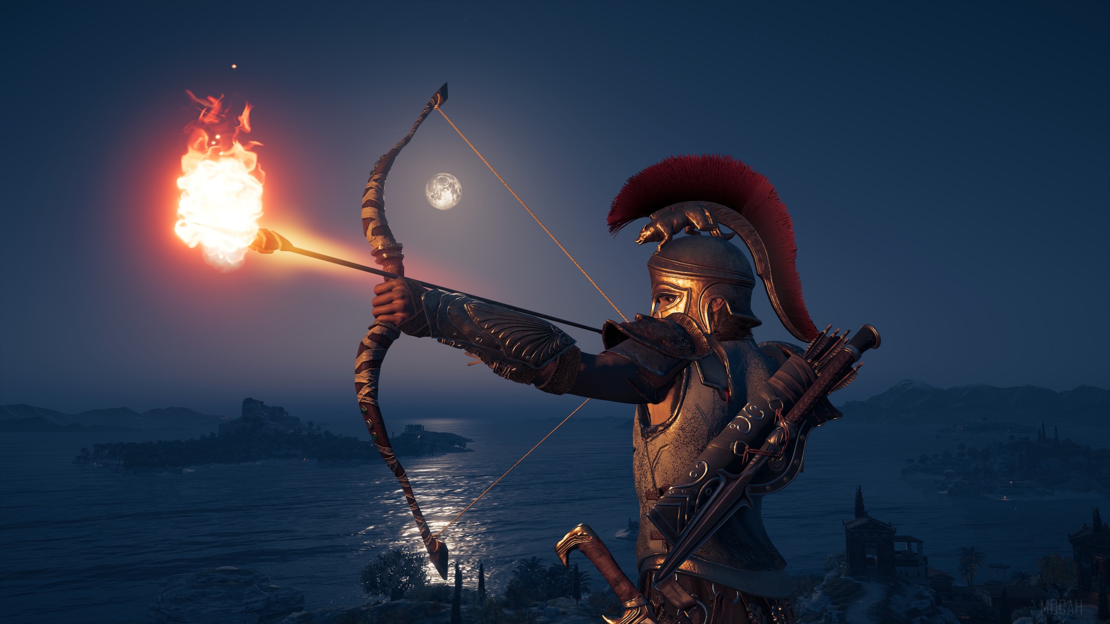 Assassin's Creed Odyssey 4K Bow and Arrow HD Wallpaper