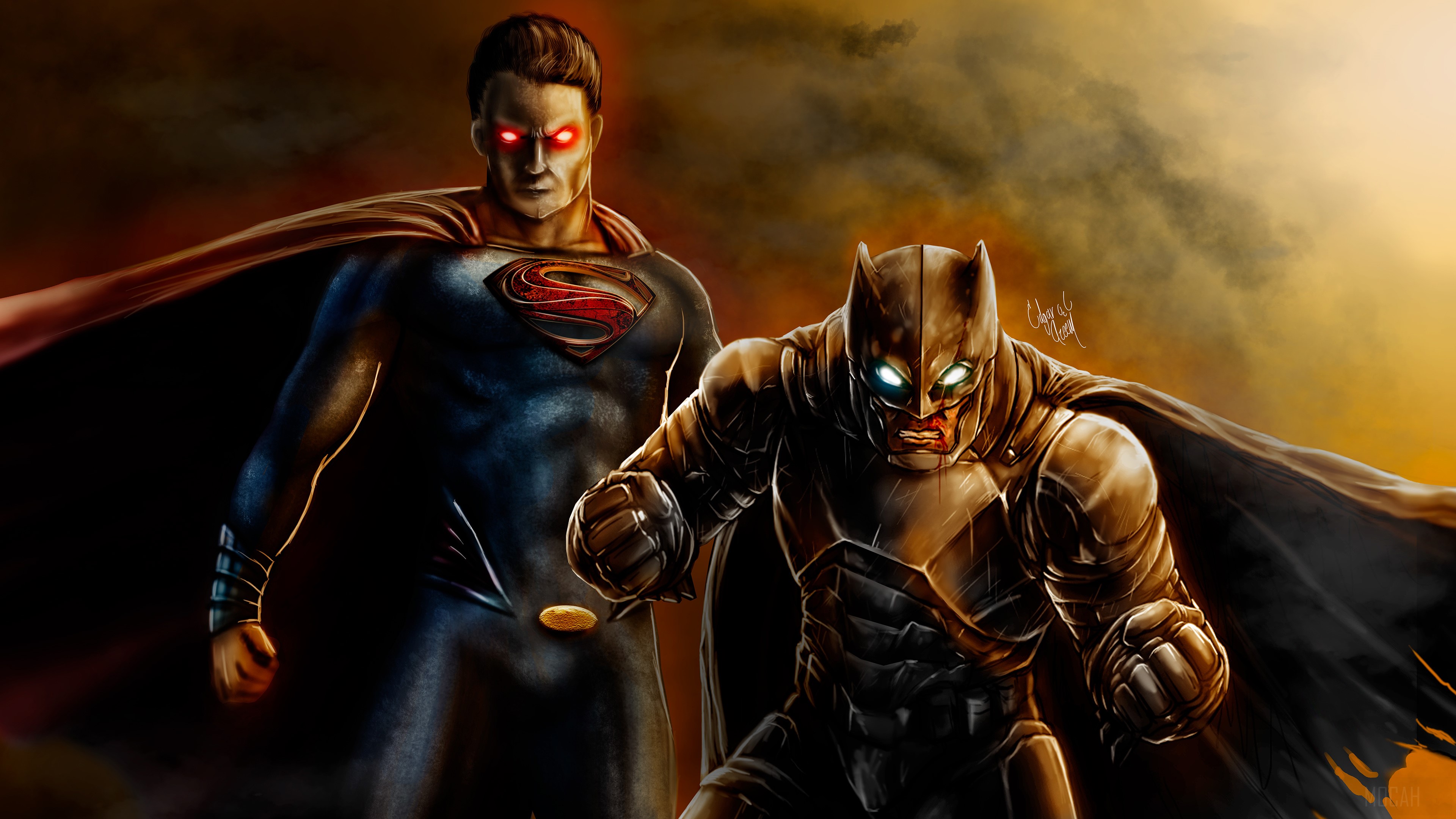 Superman and Batman 4K HD Wallpaper