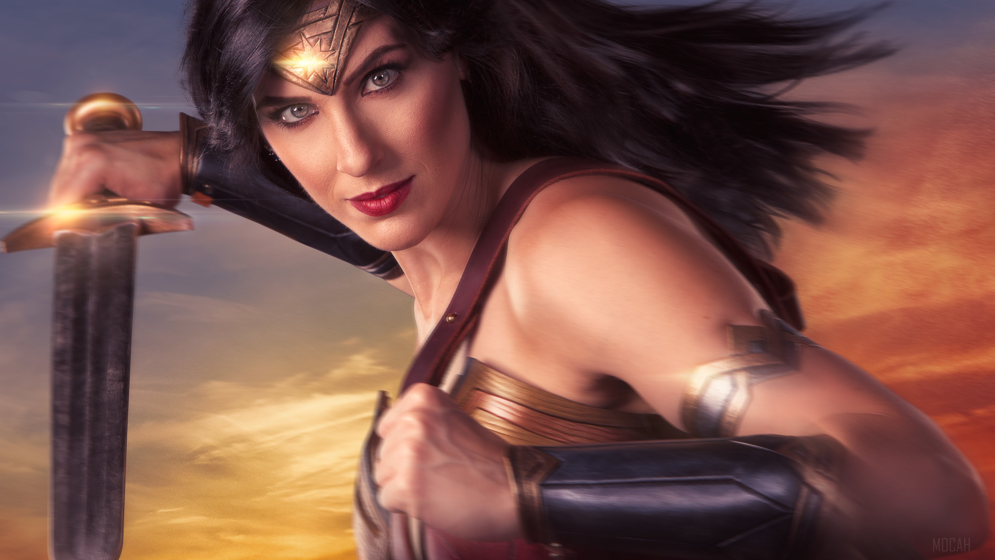 Wonder Woman Cosplay HD Wallpaper