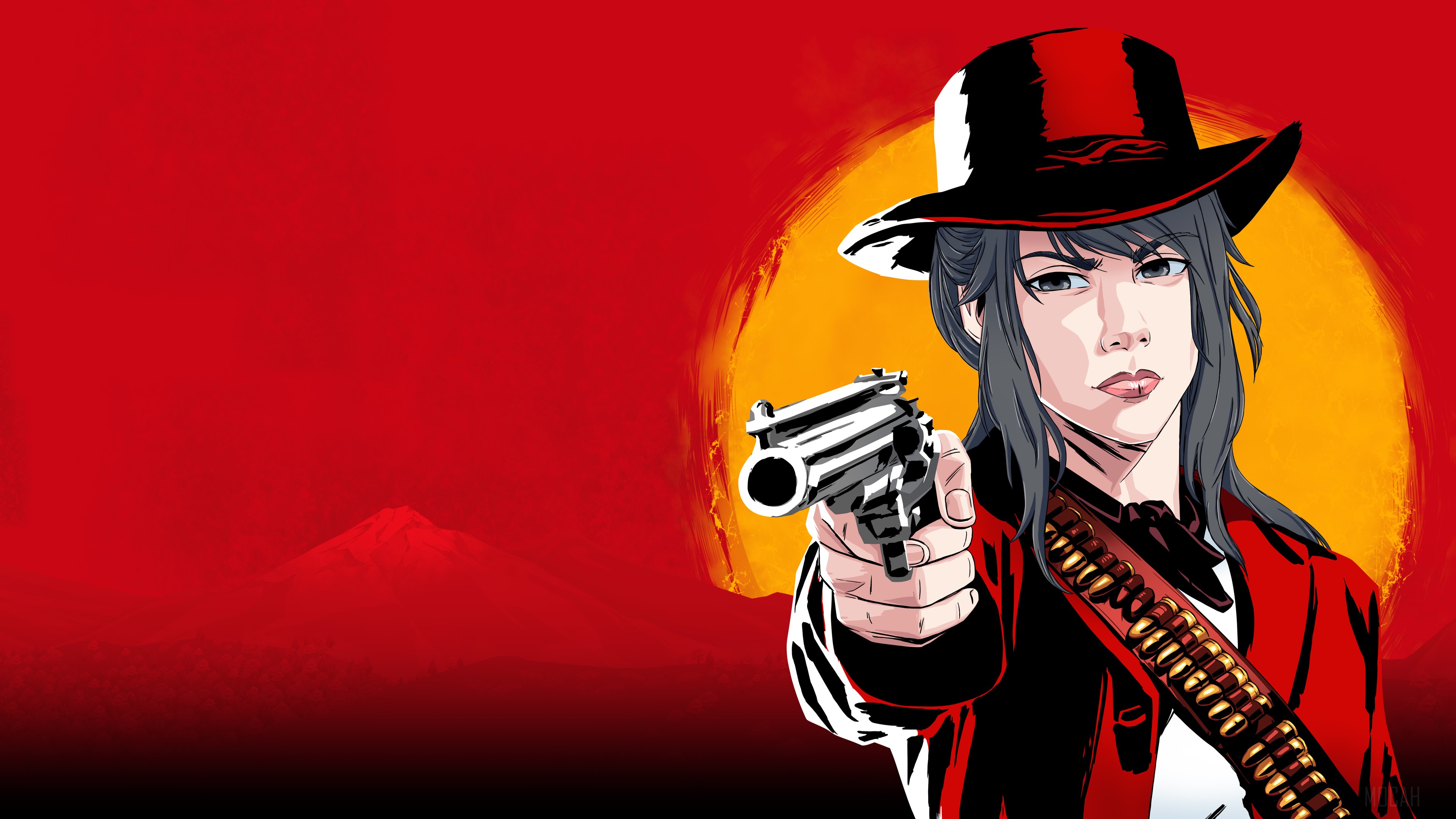 Ayano from Red Dead Redemption 2 4K HD Wallpaper