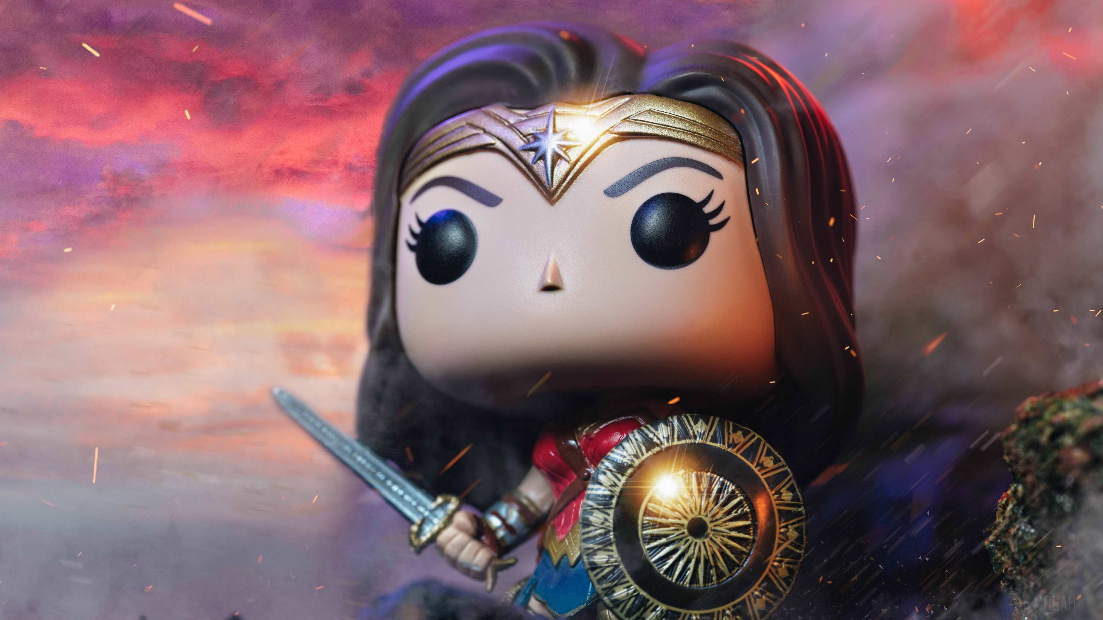 Wonder Woman Funko Pop 4K HD Wallpaper