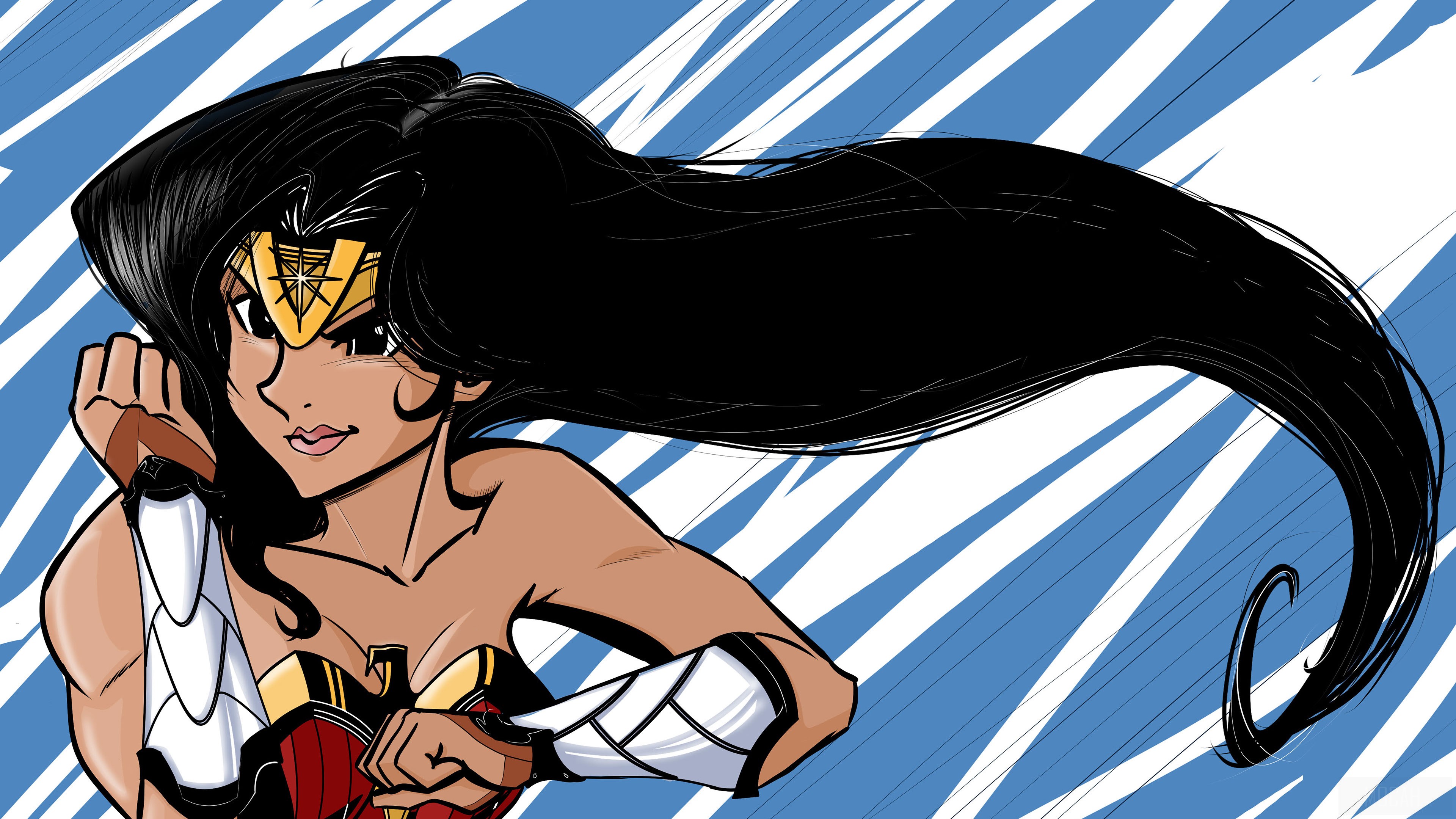 Wonder Woman illustration 4K HD Wallpaper