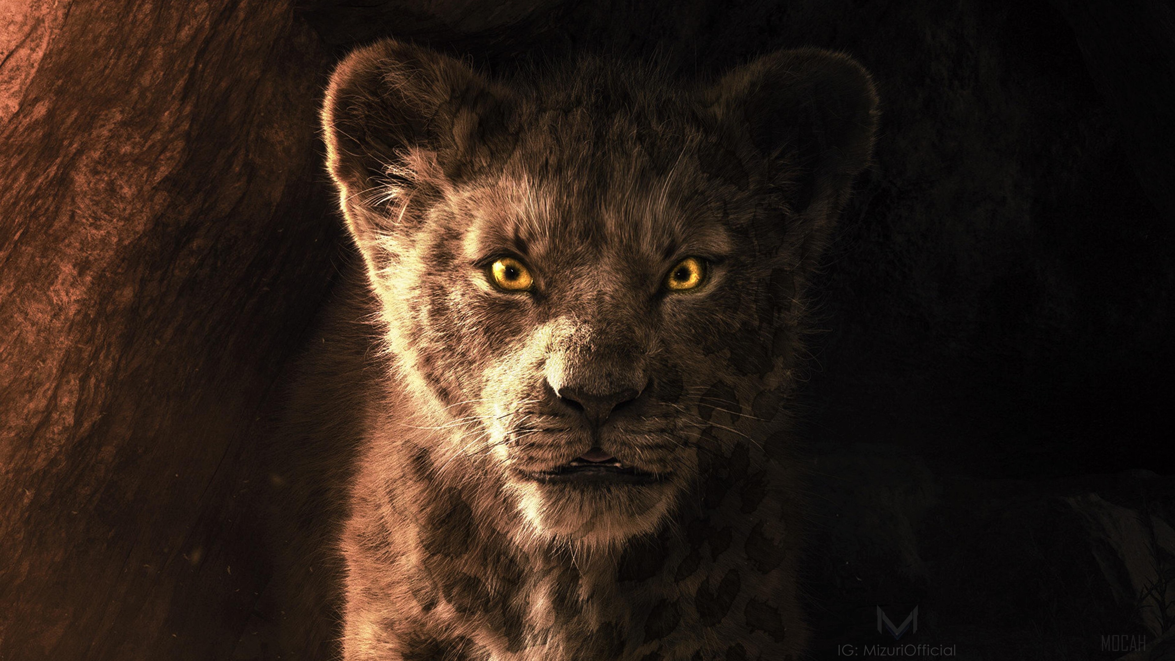 Simba from The Lion King 4K HD Wallpaper