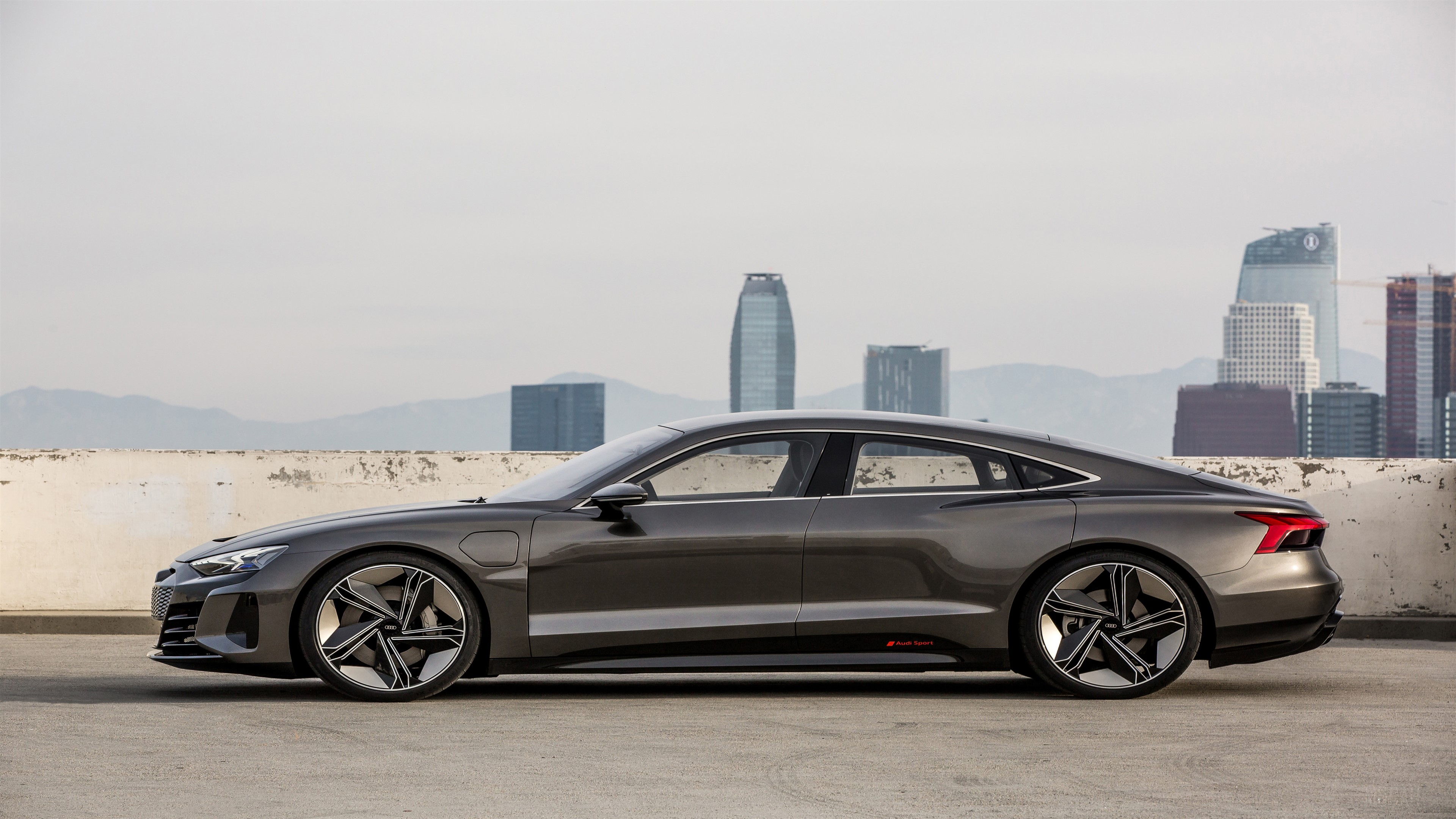 Audi E-tron GT concept side view HD Wallpaper