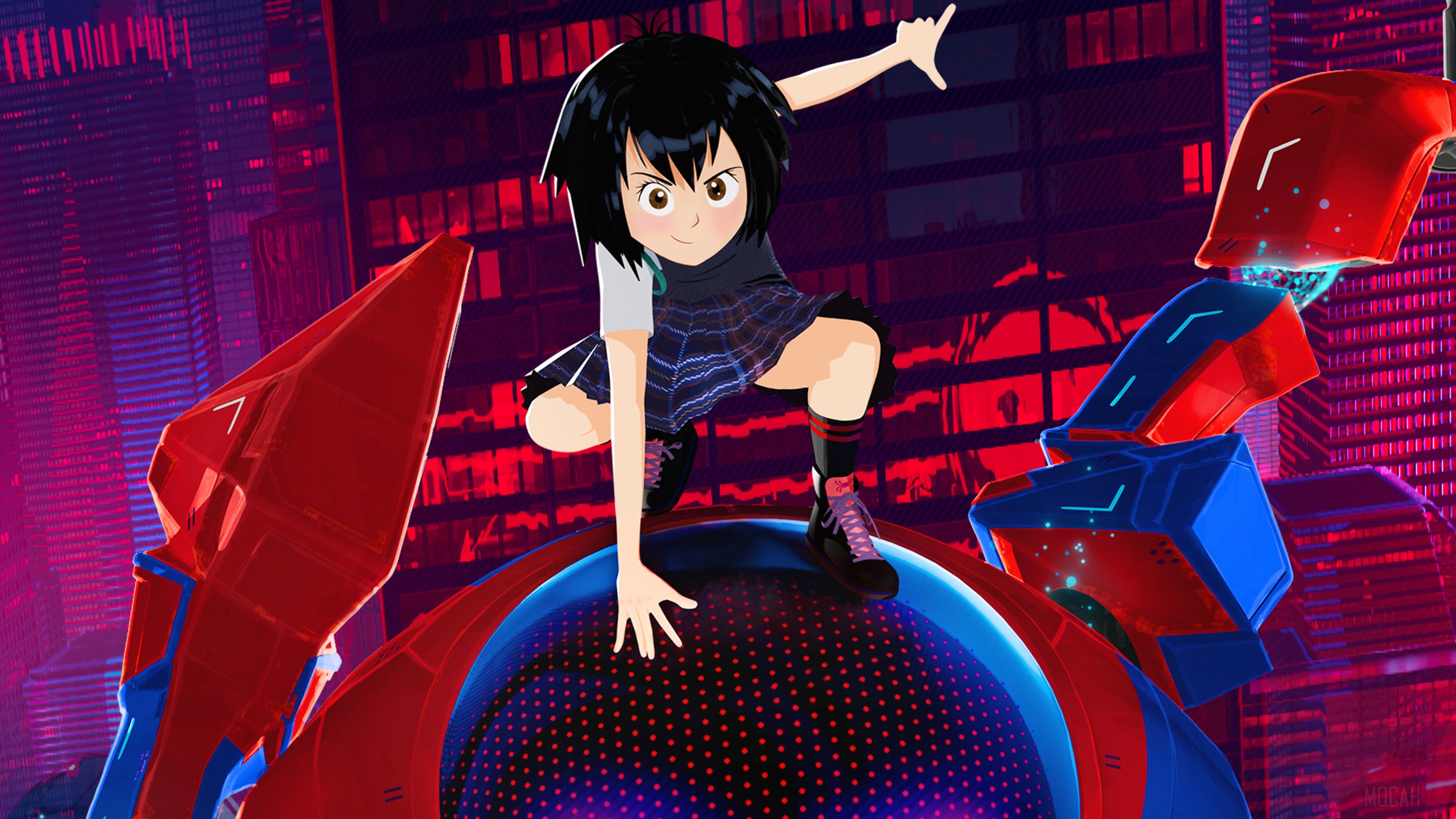 Peni Parker and SP//dr from Spider-Man: Into the Spider-Verse 4K HD Wallpaper