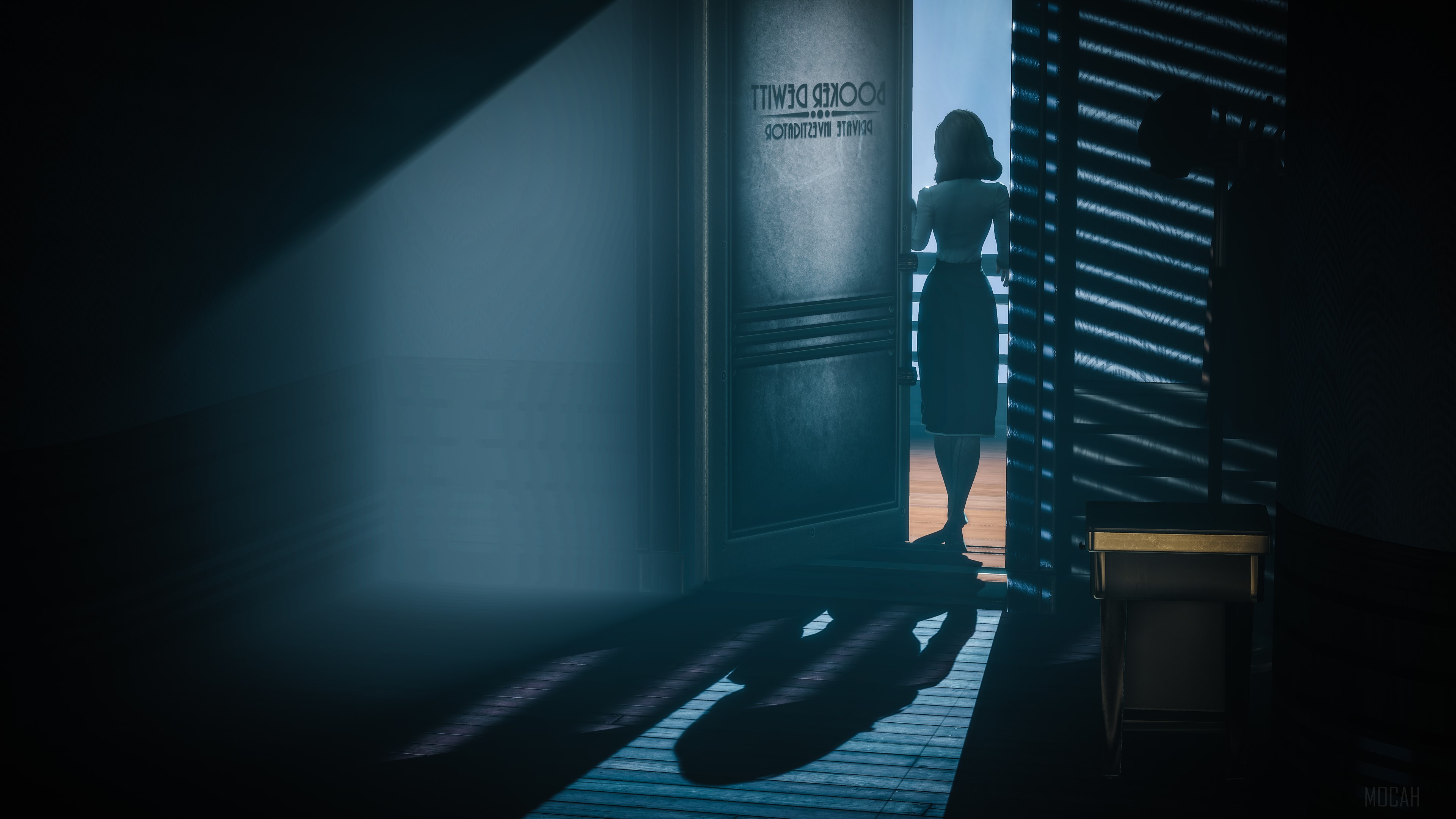 Woman in doorway from Bioshock Infinite 4K HD Wallpaper
