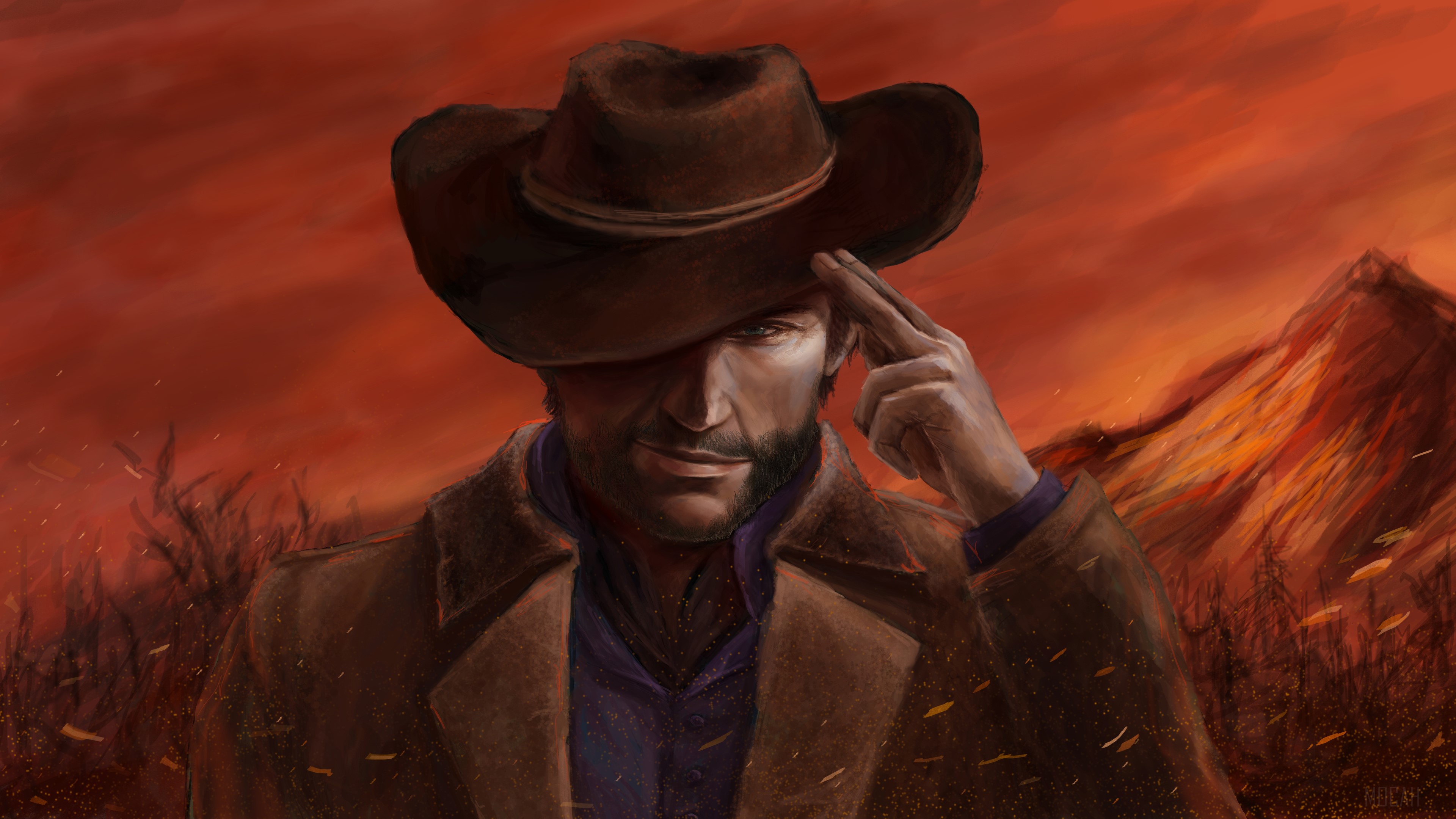 Arthur Morgan from Red Dead 4K HD Wallpaper