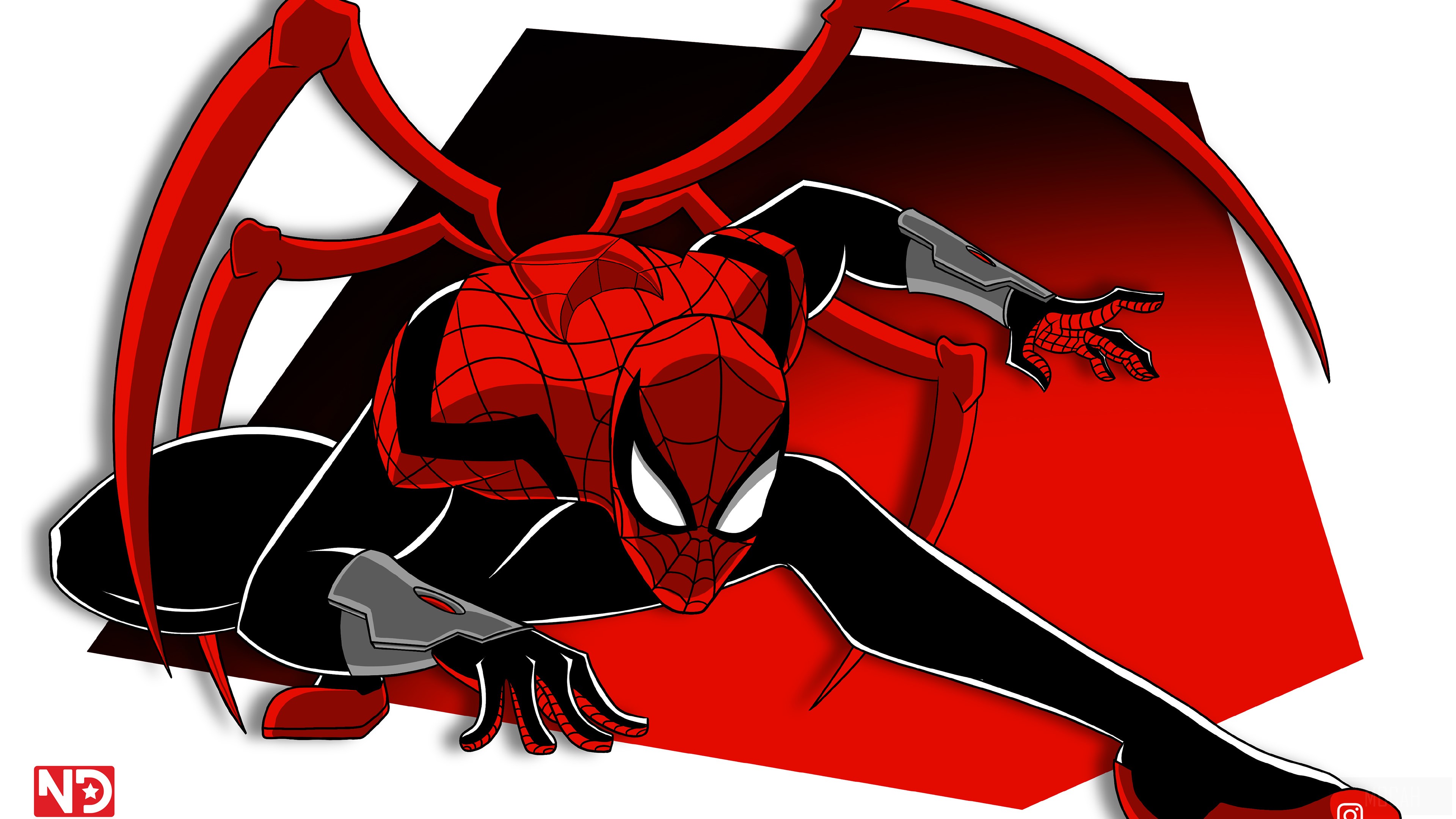 Spider-Man from Spider-Verse in 4K HD Wallpaper