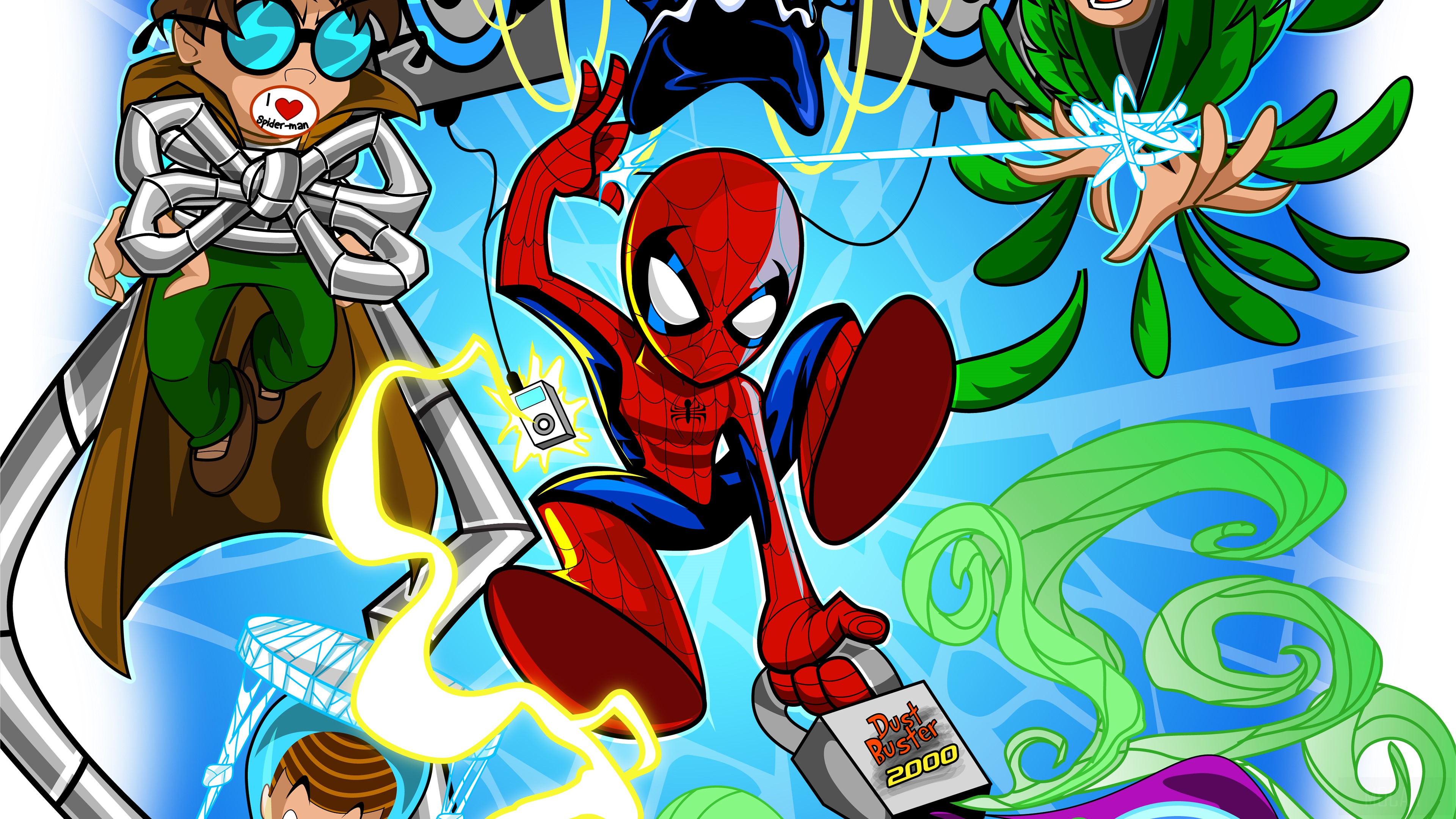 Spider-Man vs. The Sinister Six 4K HD Wallpaper