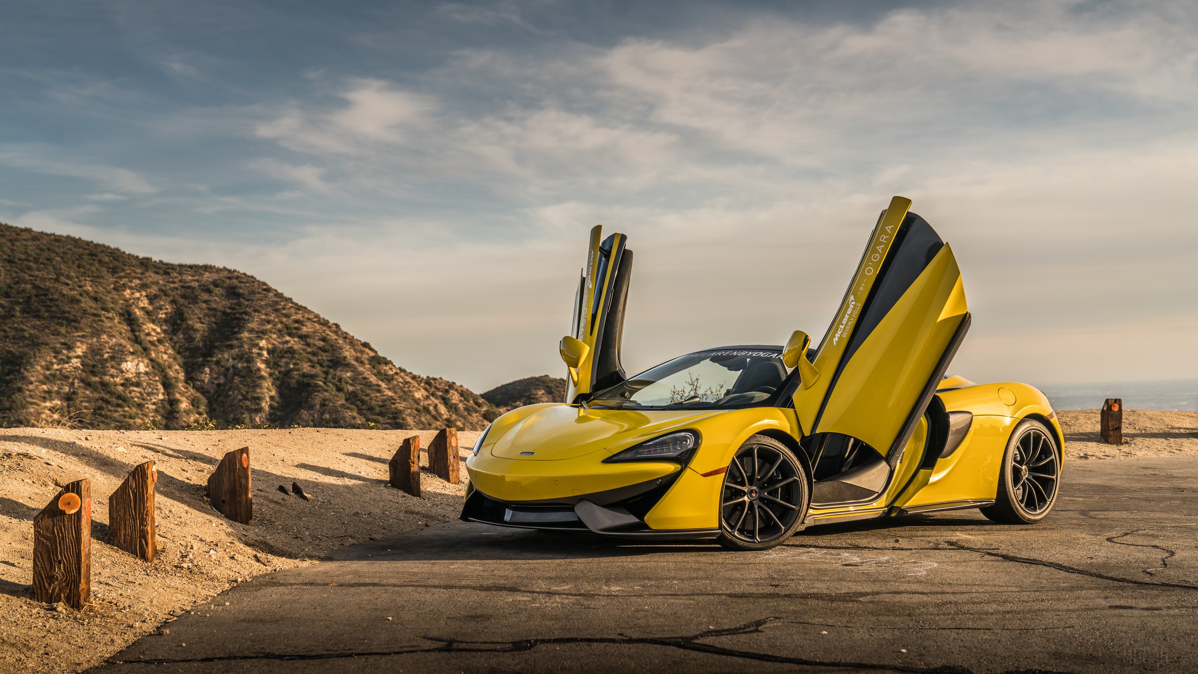 Yellow McLaren 600LT Spider 4K HD Wallpaper