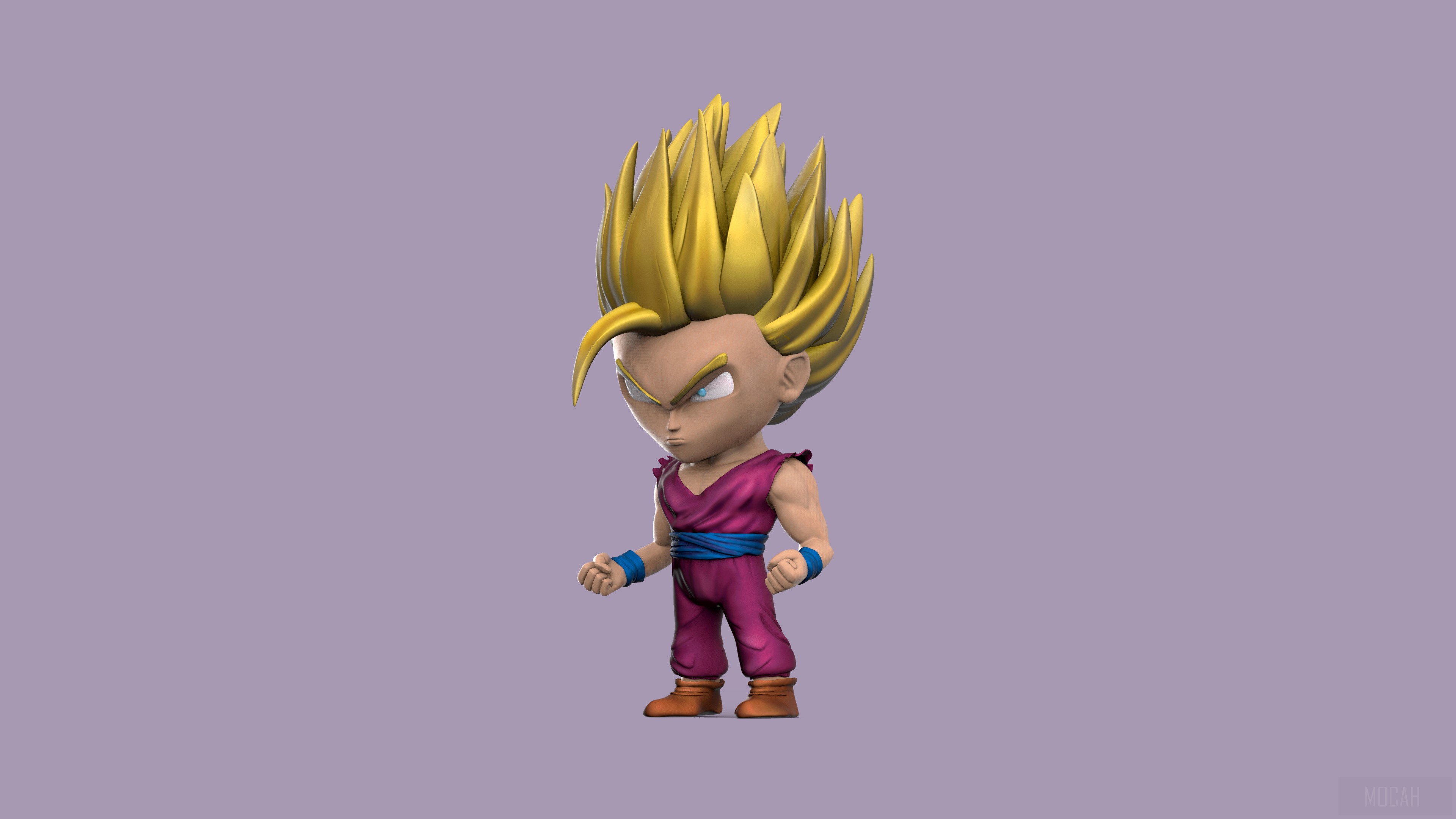 Gohan from Dragon Ball Z Artwork 4K HD Wallpaper