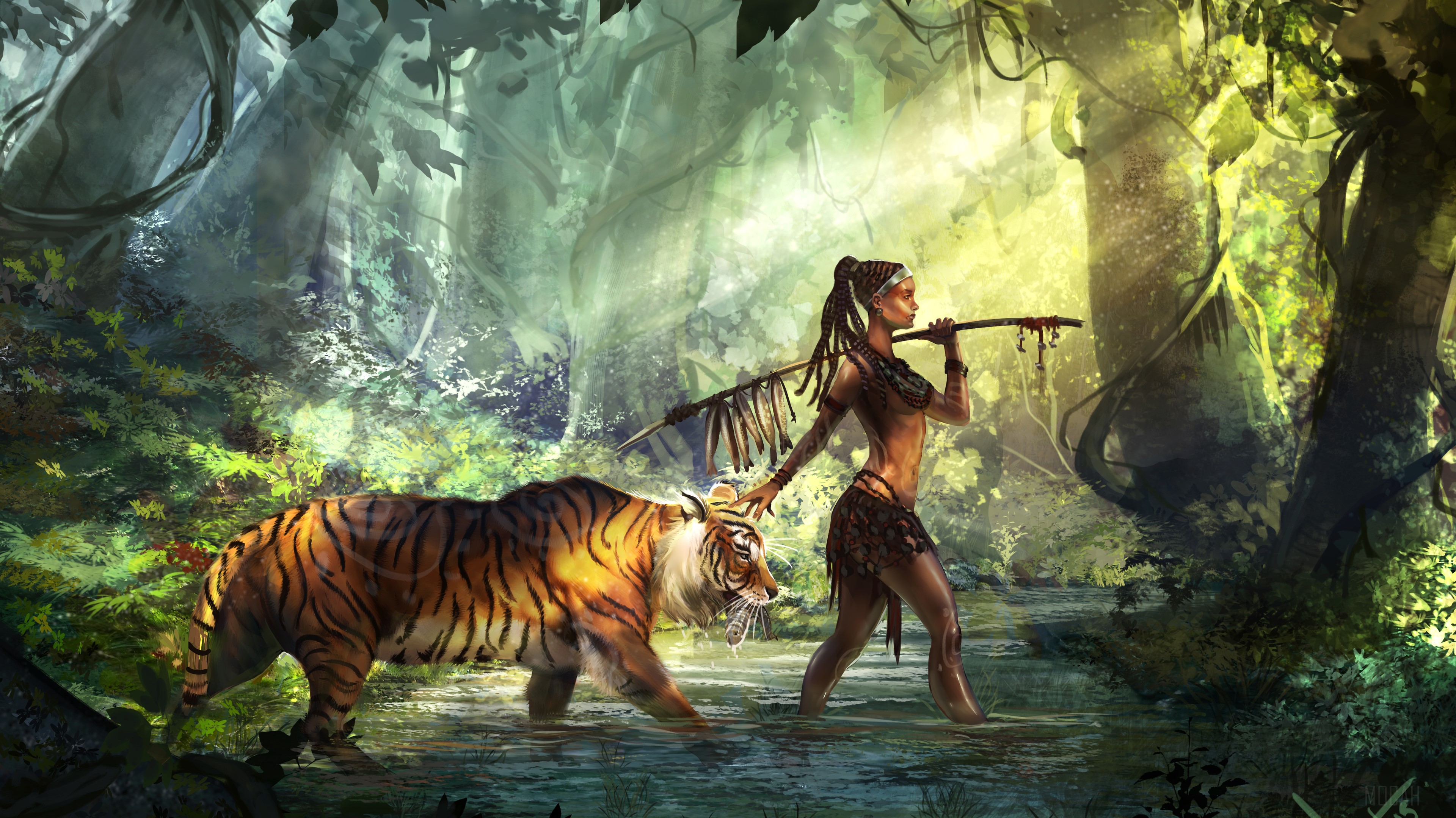 Tiger Guardian HD Wallpaper