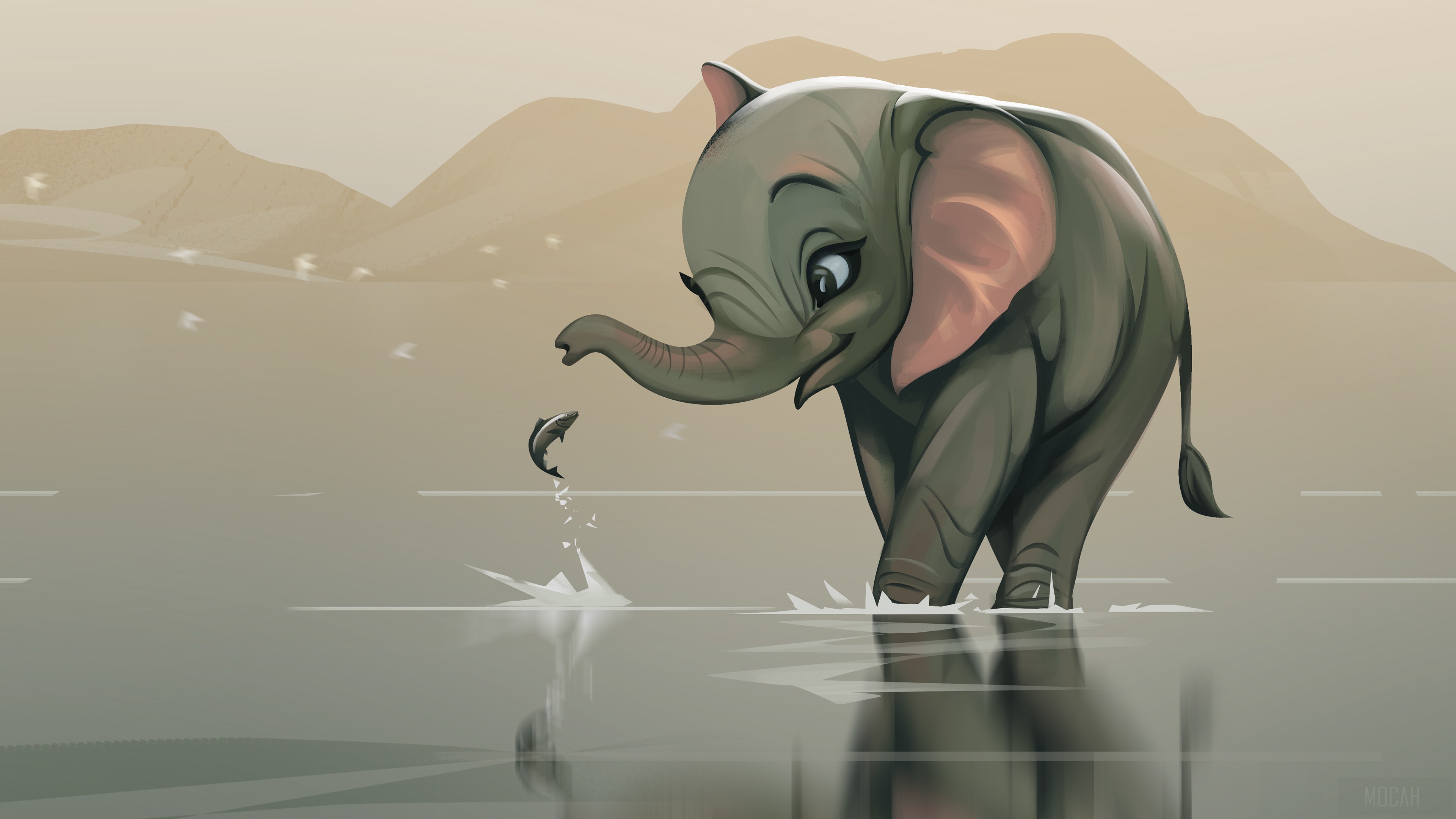 Friends Forever Illustration HD Wallpaper