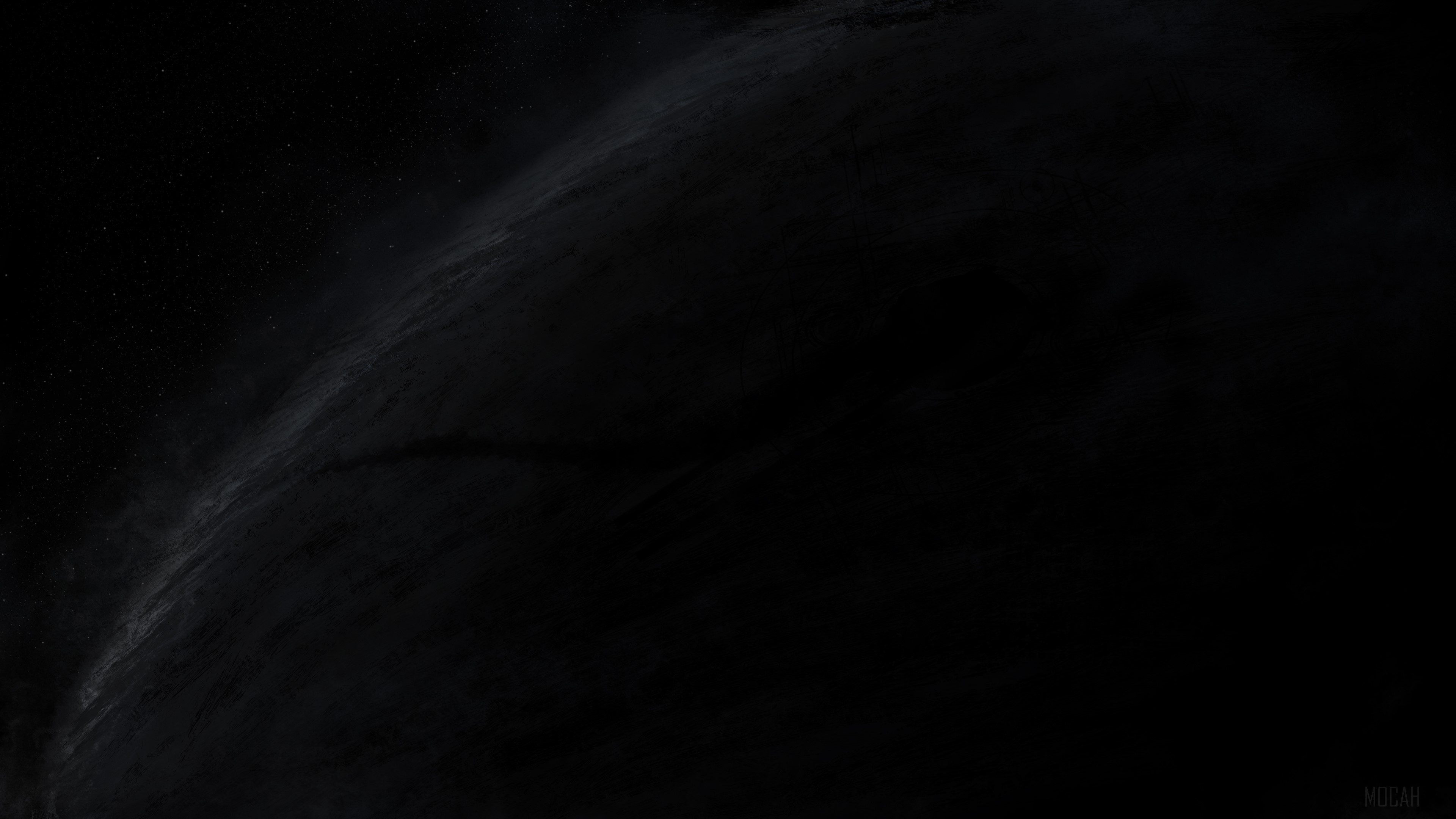 Dark Black Simple HD Wallpaper