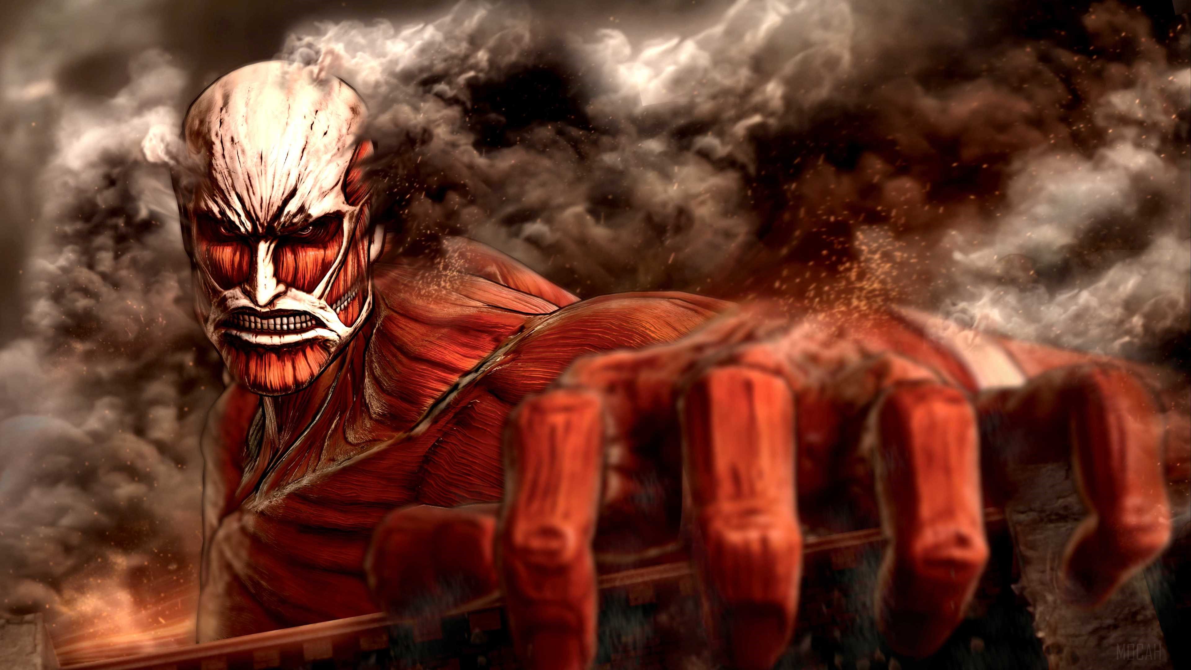 Colossal Titan from Attack on Titan 4K HD Wallpaper