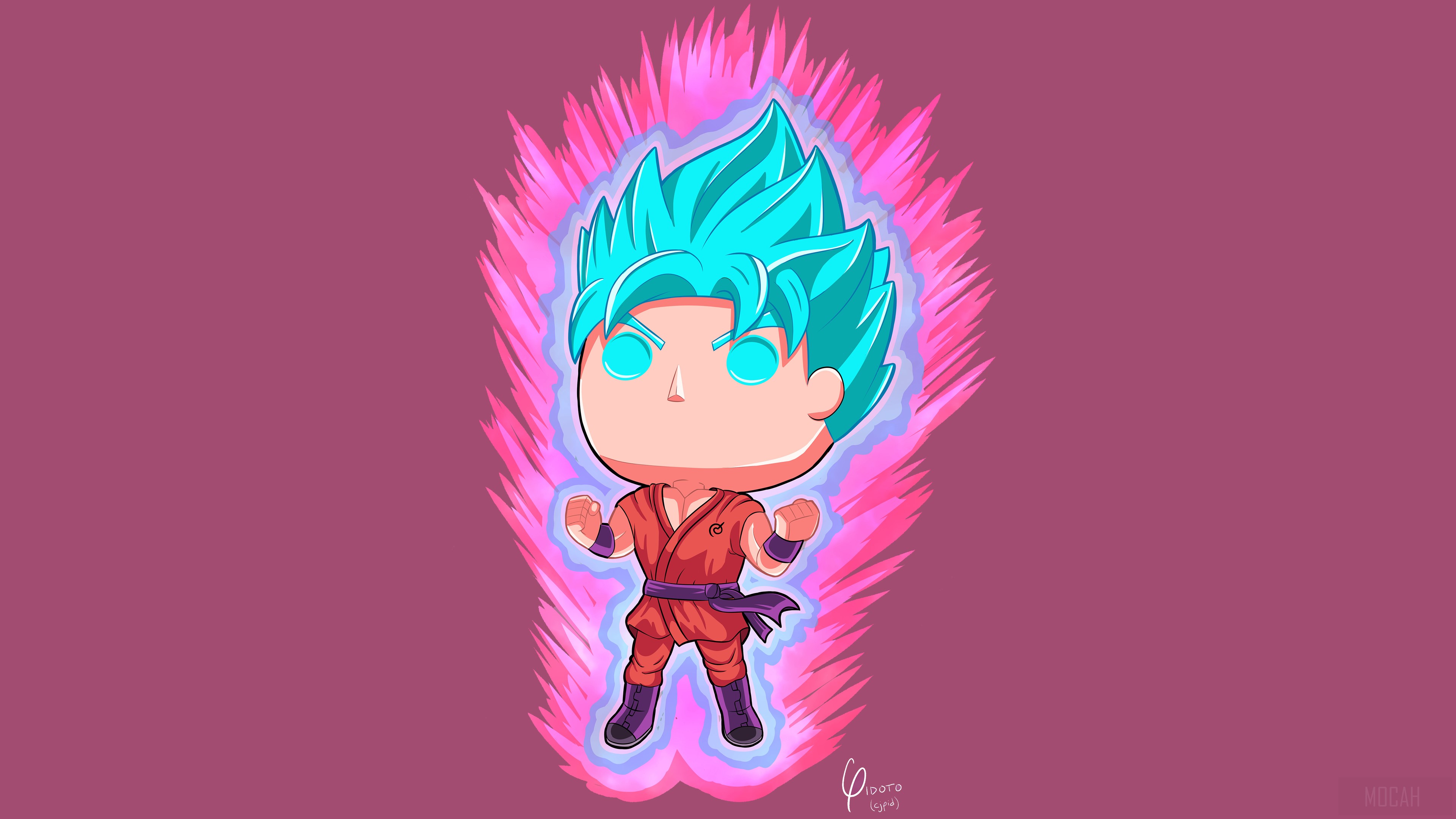Goku from Dragon Ball Super in 4K Artwork HD Wallpaper