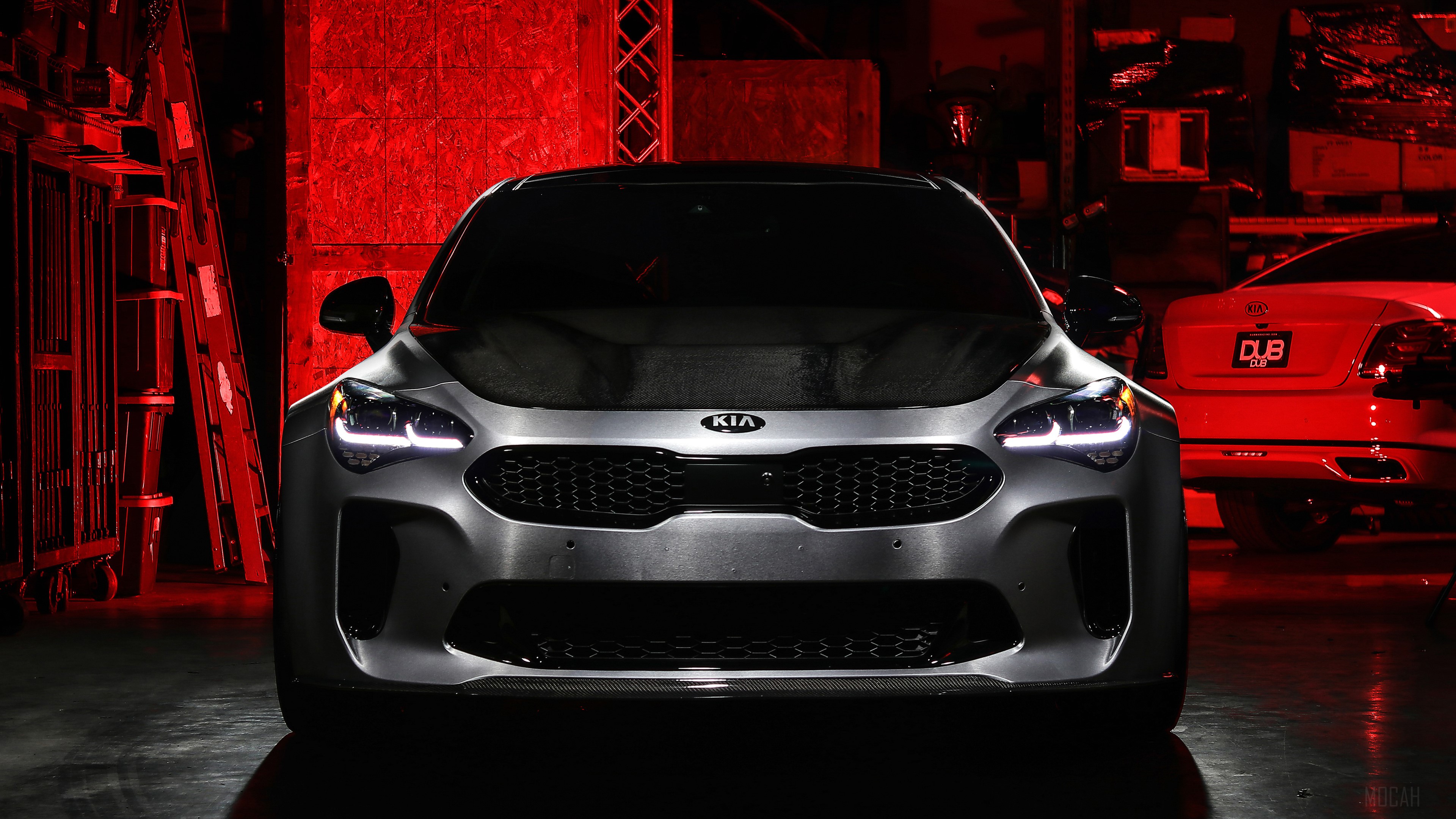 DUB Kia Stinger GT 2018 Front HD Wallpaper