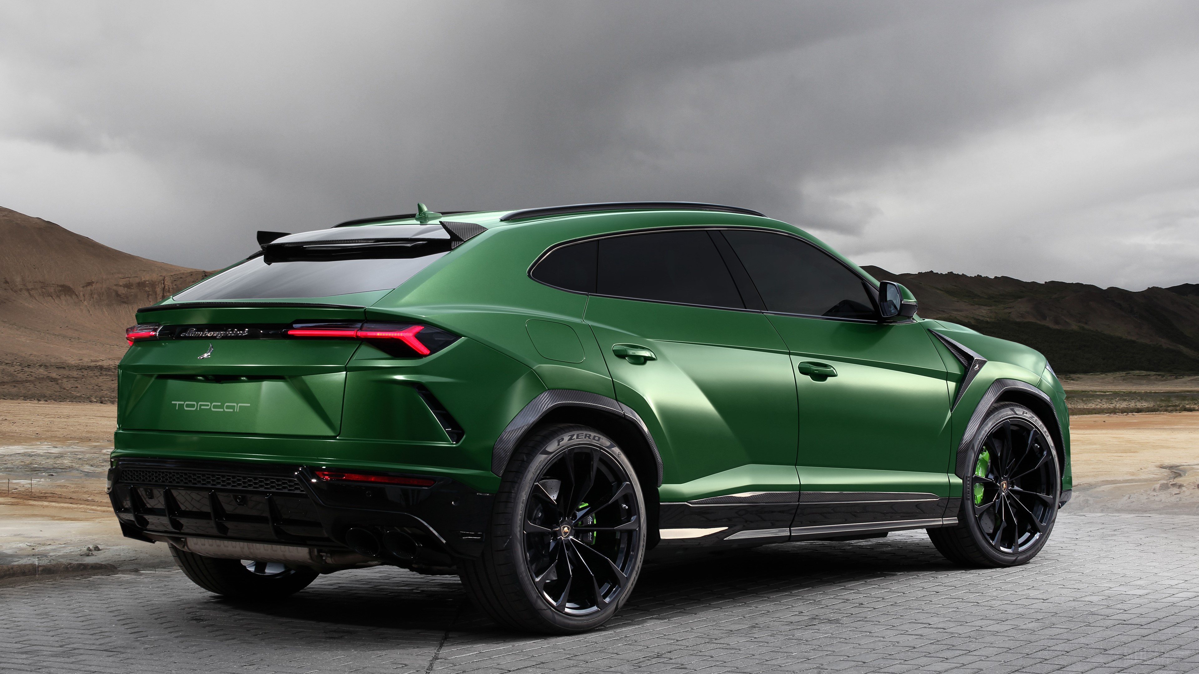 TopCar Lamborghini Urus 2018 Rear HD Wallpaper